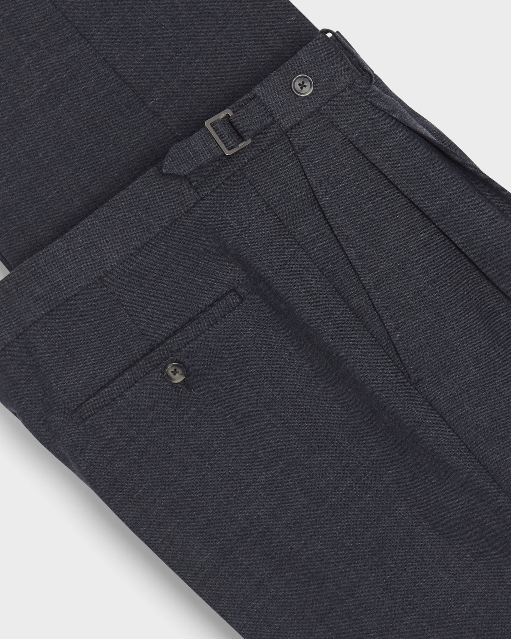 August High Twist Wool Trousers - Air Force Blue Berg & Berg