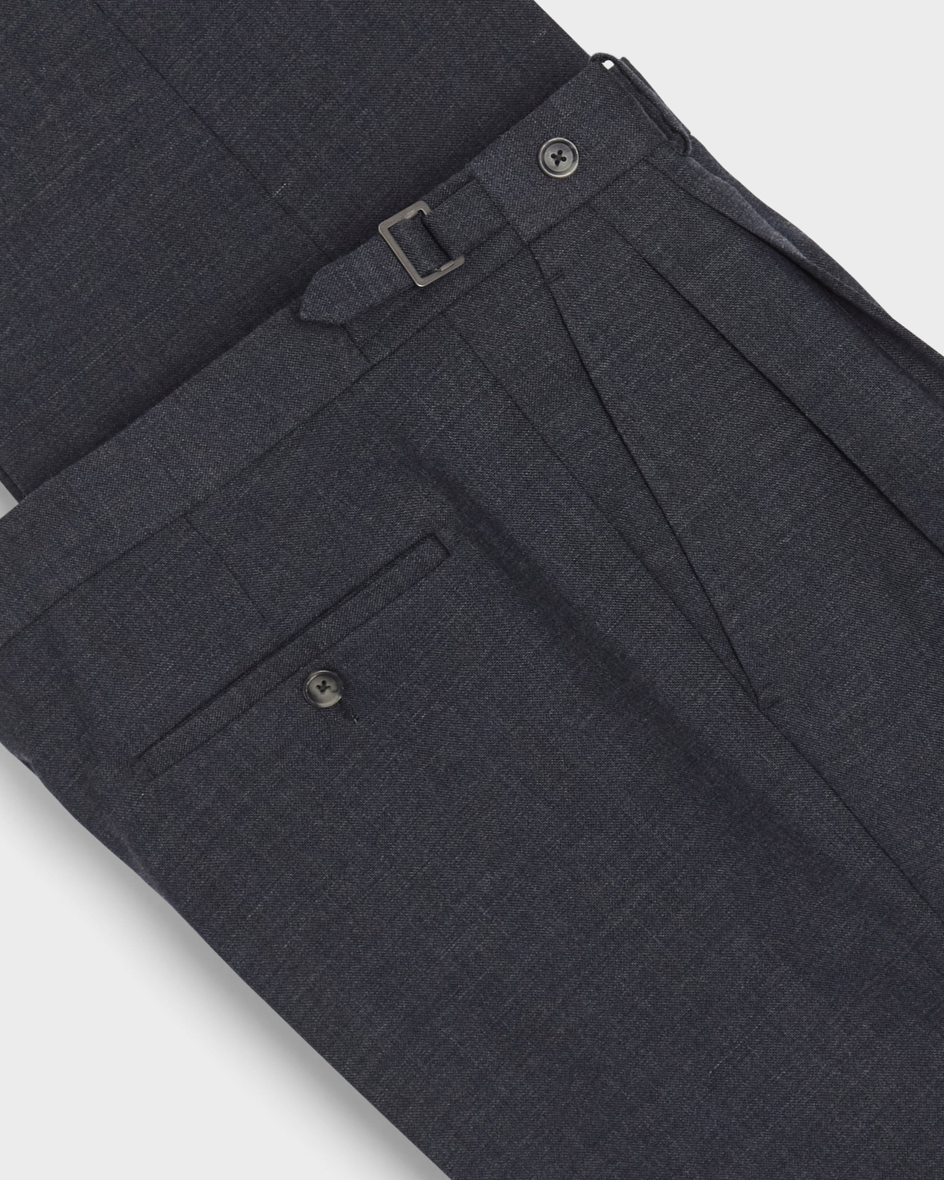 August High Twist Wool Trousers - Air Force Blue Berg & Berg