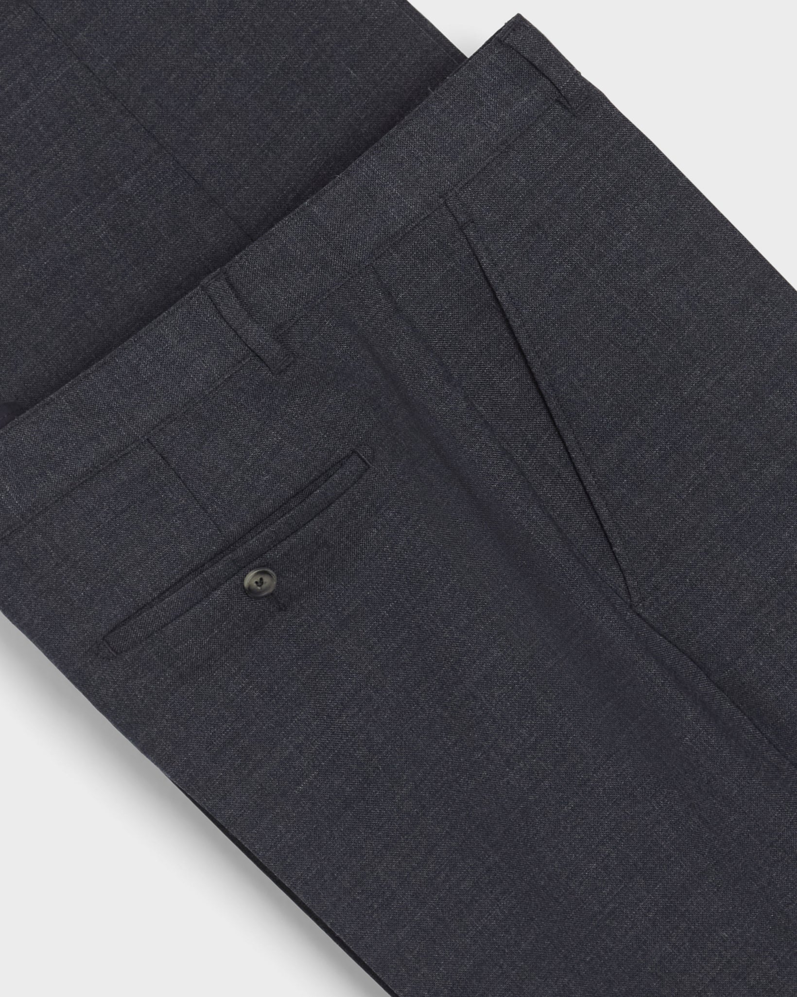 Alfredo High Twist Wool Trousers - Air Force Blue Berg & Berg