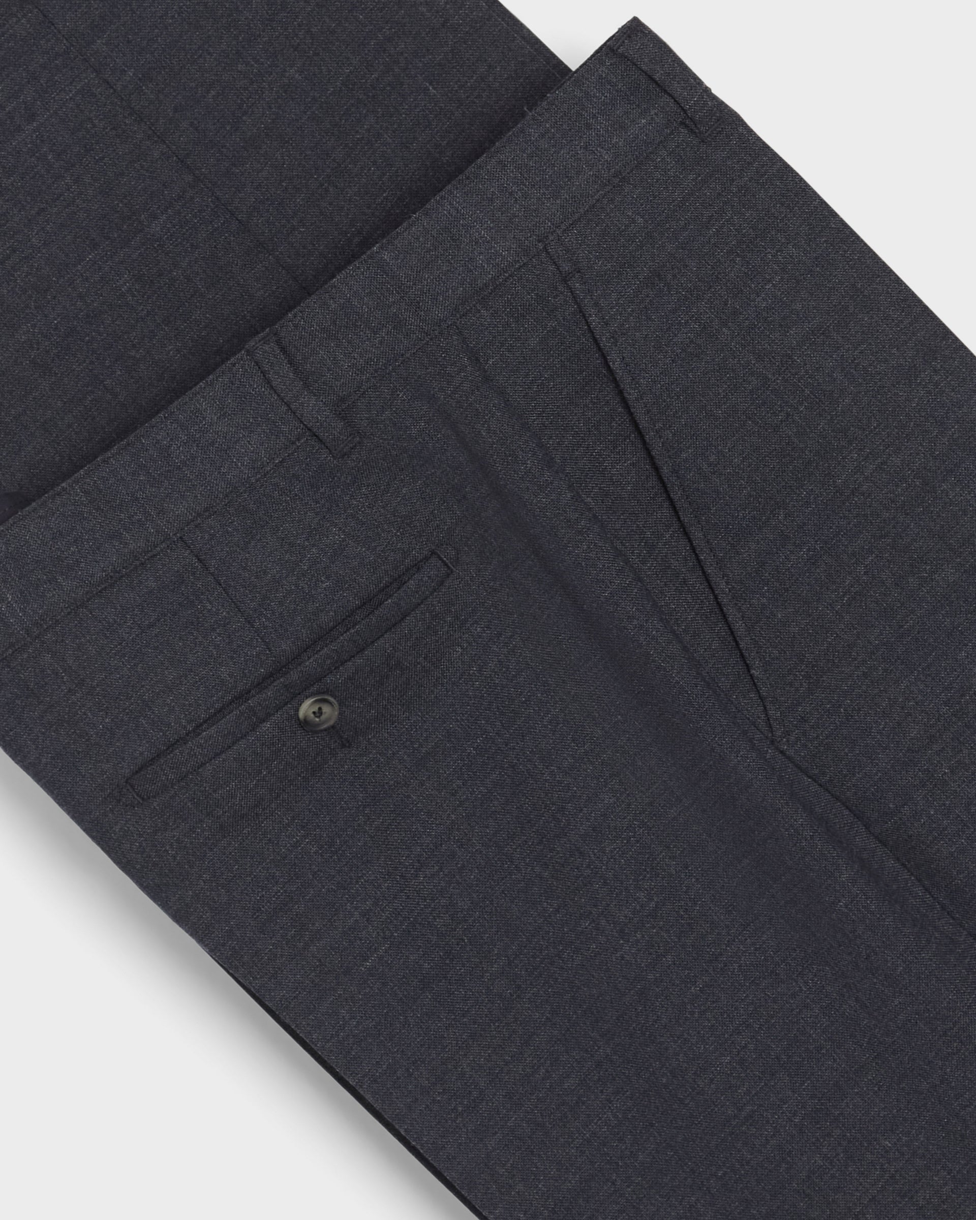 Alfredo High Twist Wool Trousers - Air Force Blue Berg & Berg