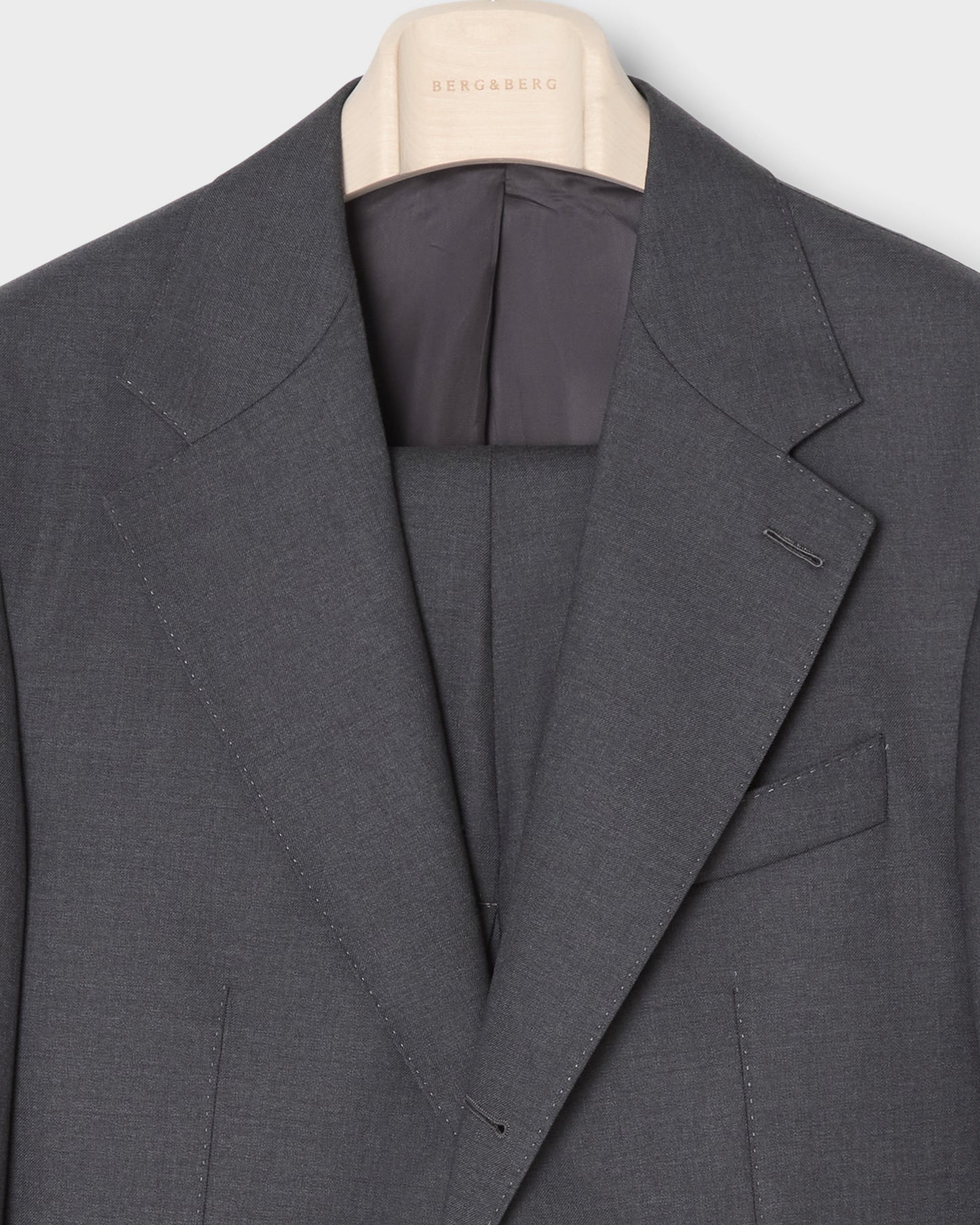 Dag Twill Suit - Mid Grey Berg & Berg