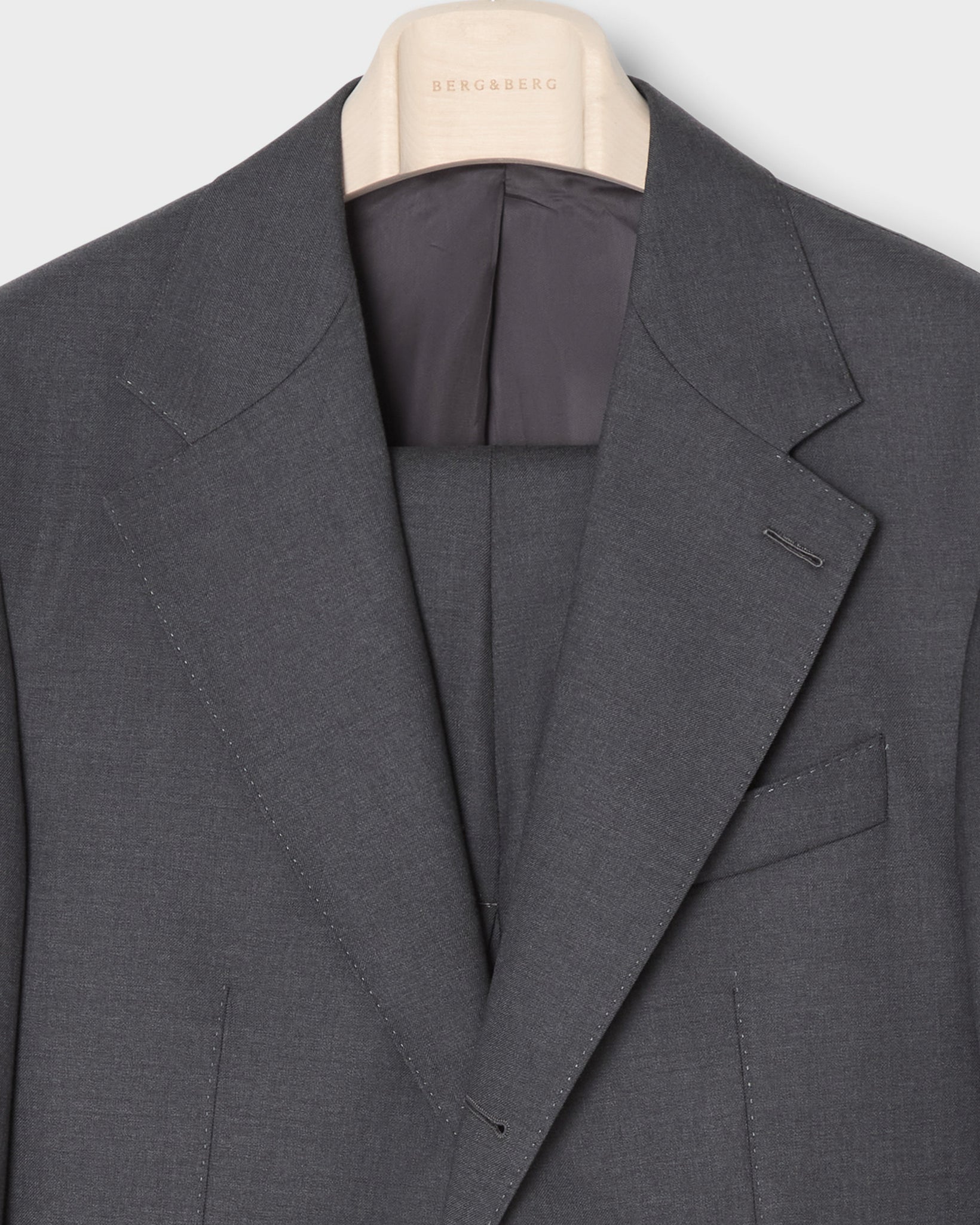 Dag Twill Suit - Mid Grey Berg & Berg