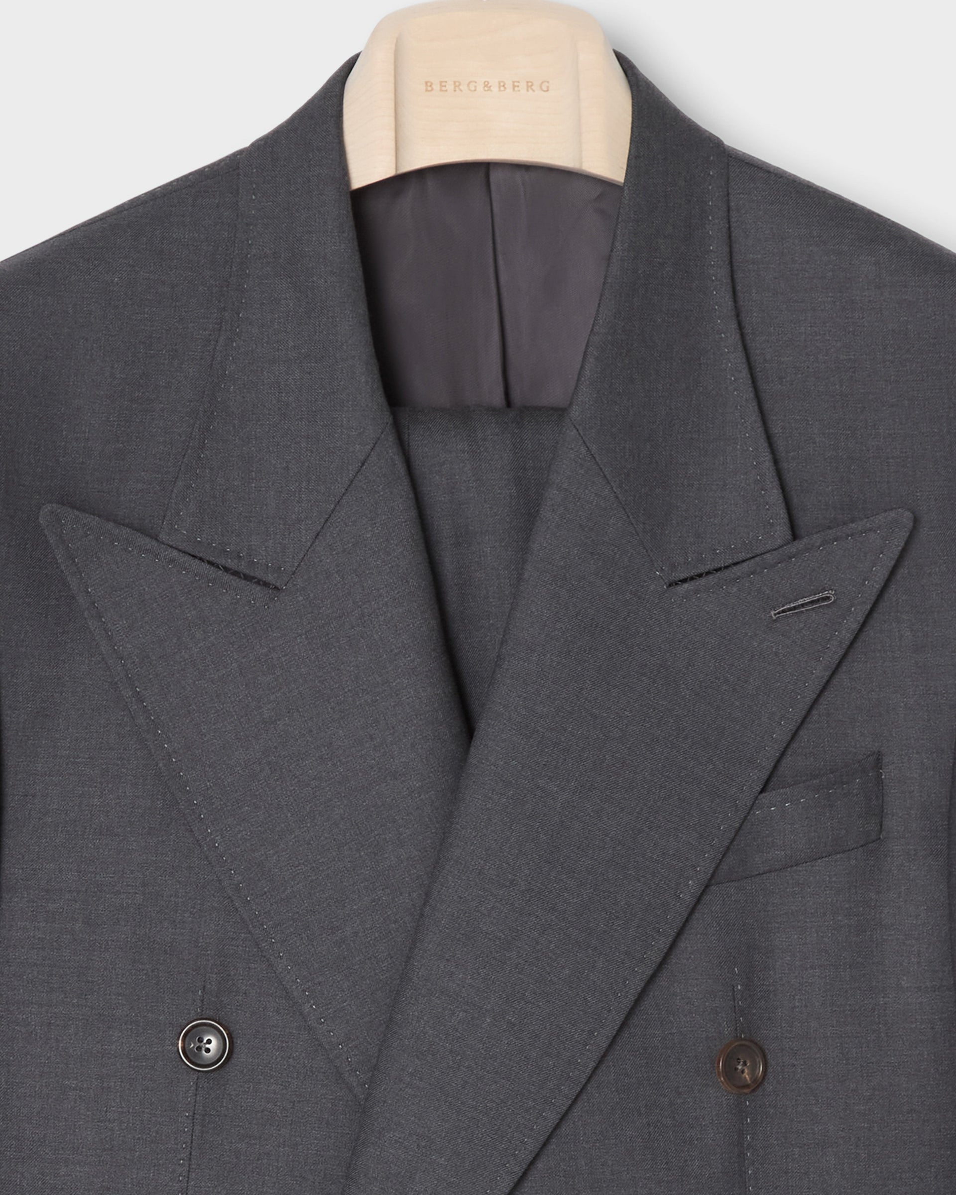 Diego Twill DB Suit - Mid Grey Berg & Berg