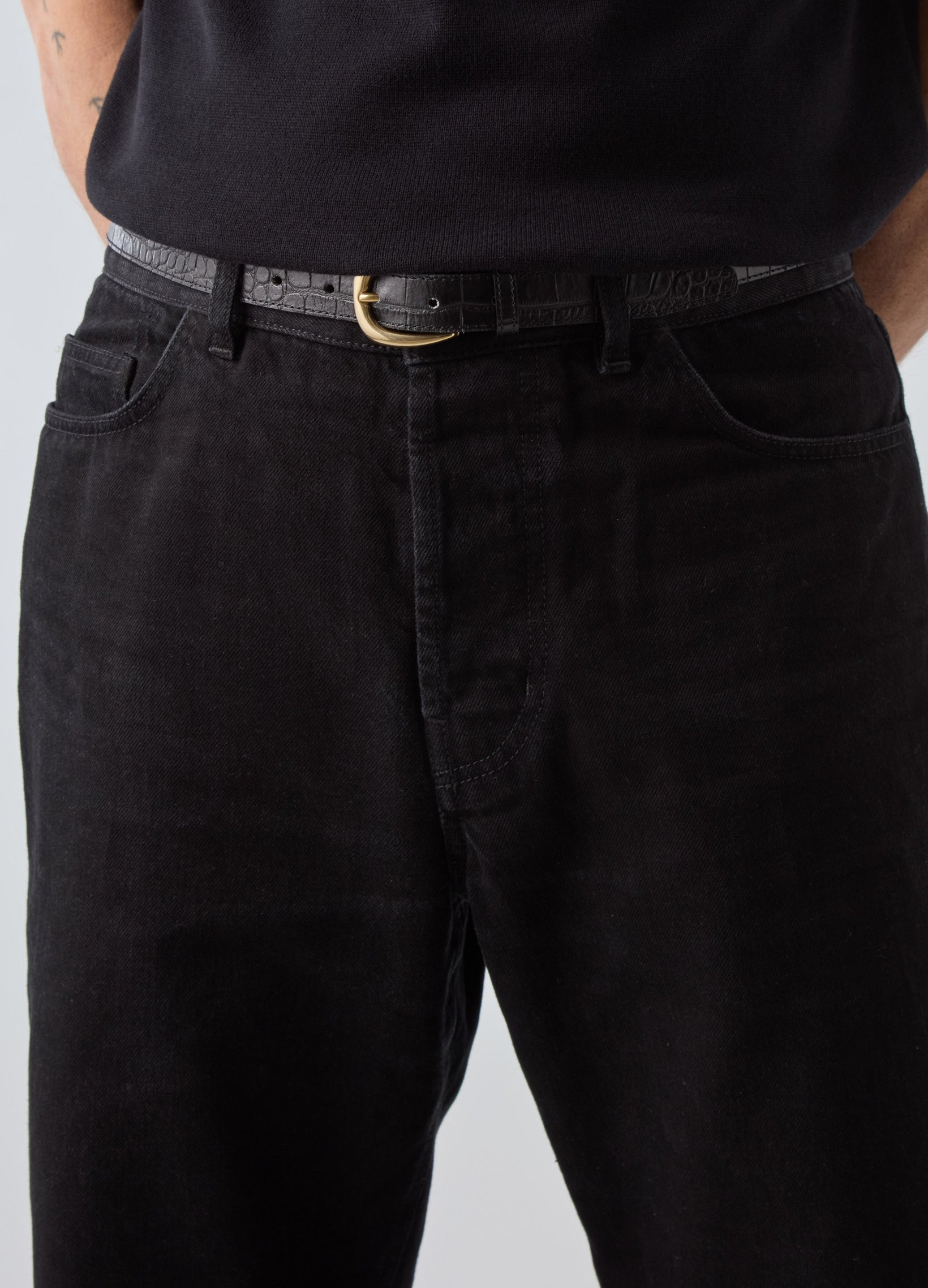 Arthuro Five Pocket Trousers - Washed Black Berg & Berg