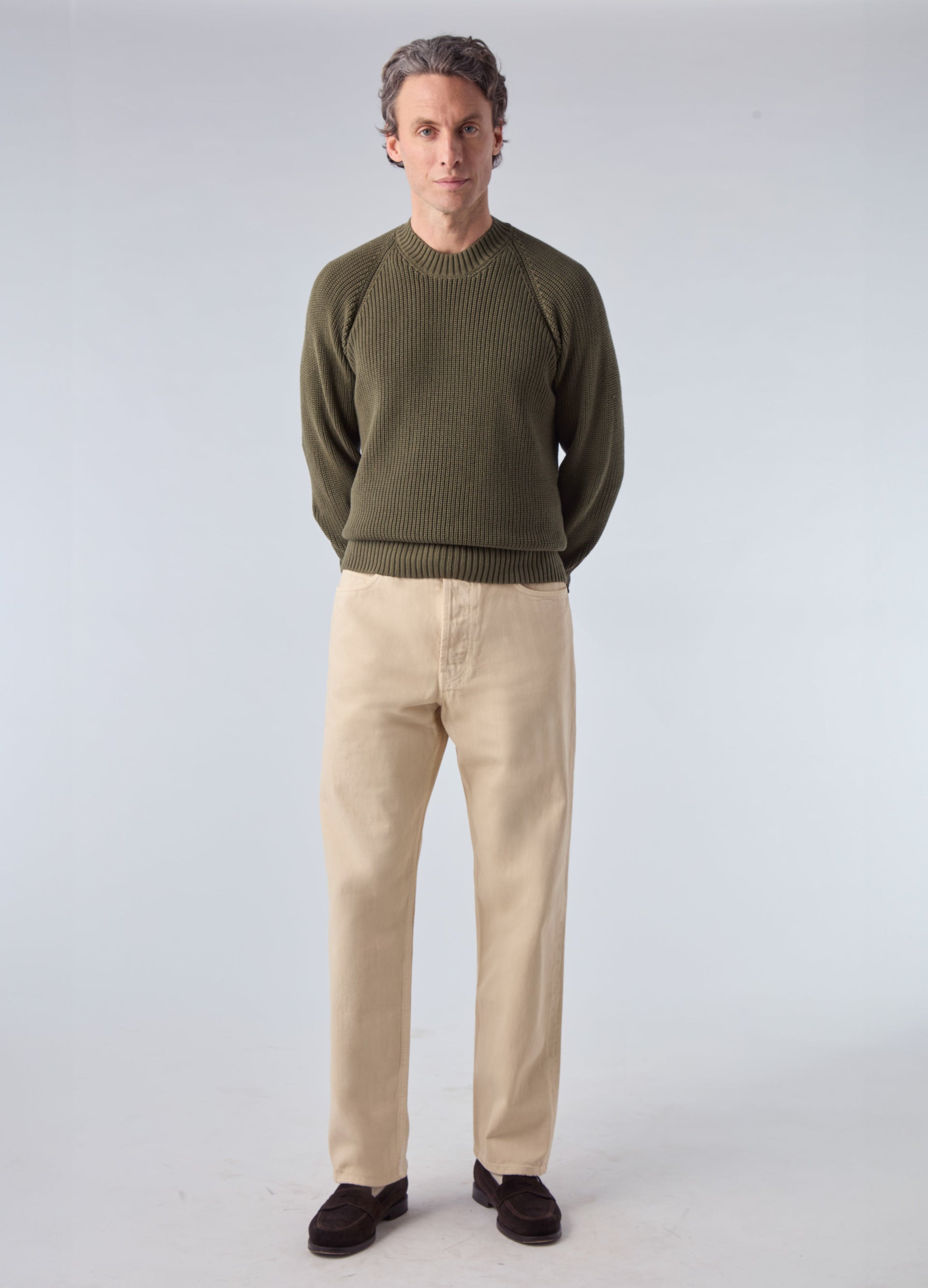 Arthuro Five Pocket Trousers - Ecru Berg & Berg