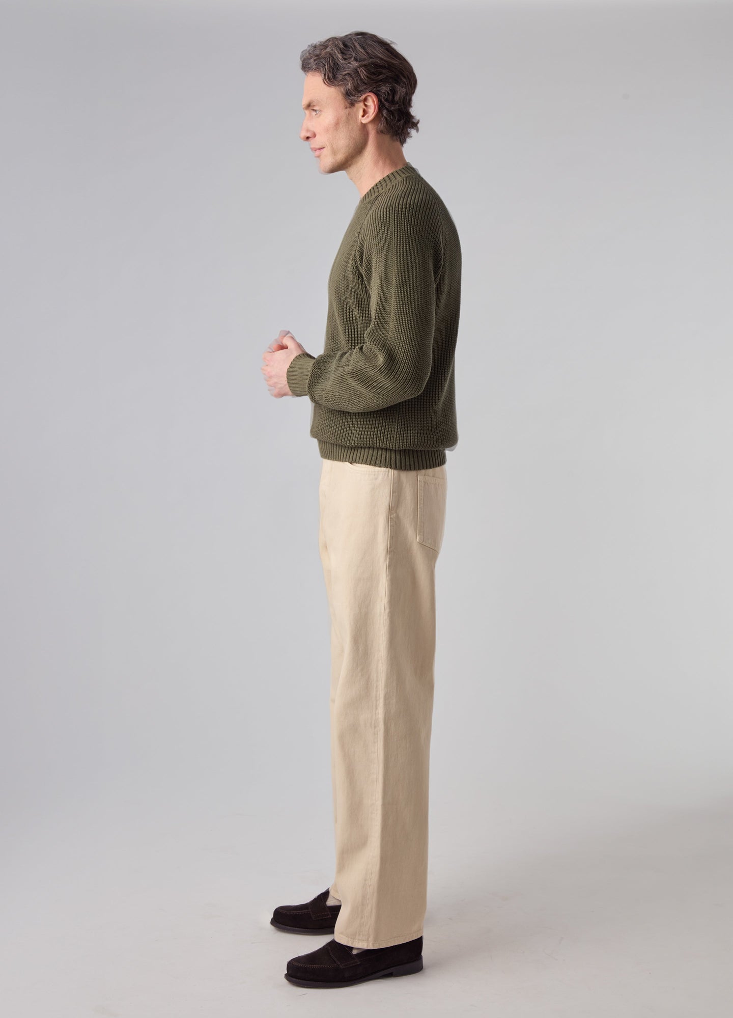Arthuro Five Pocket Trousers - Ecru Berg & Berg