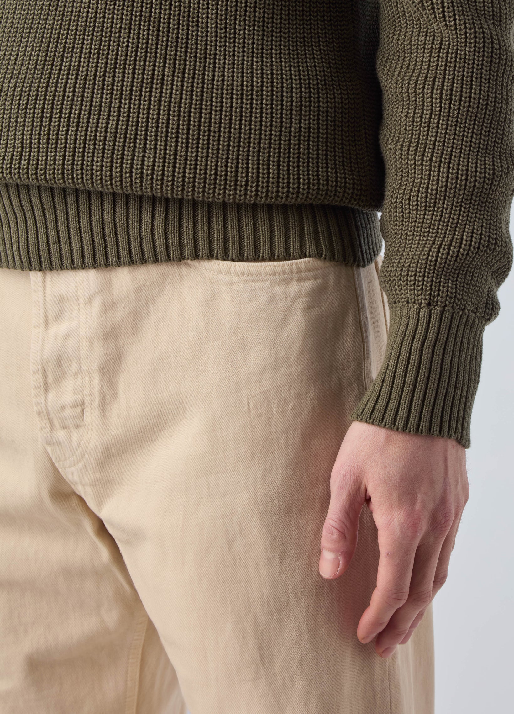 Arthuro Five Pocket Trousers - Ecru Berg & Berg