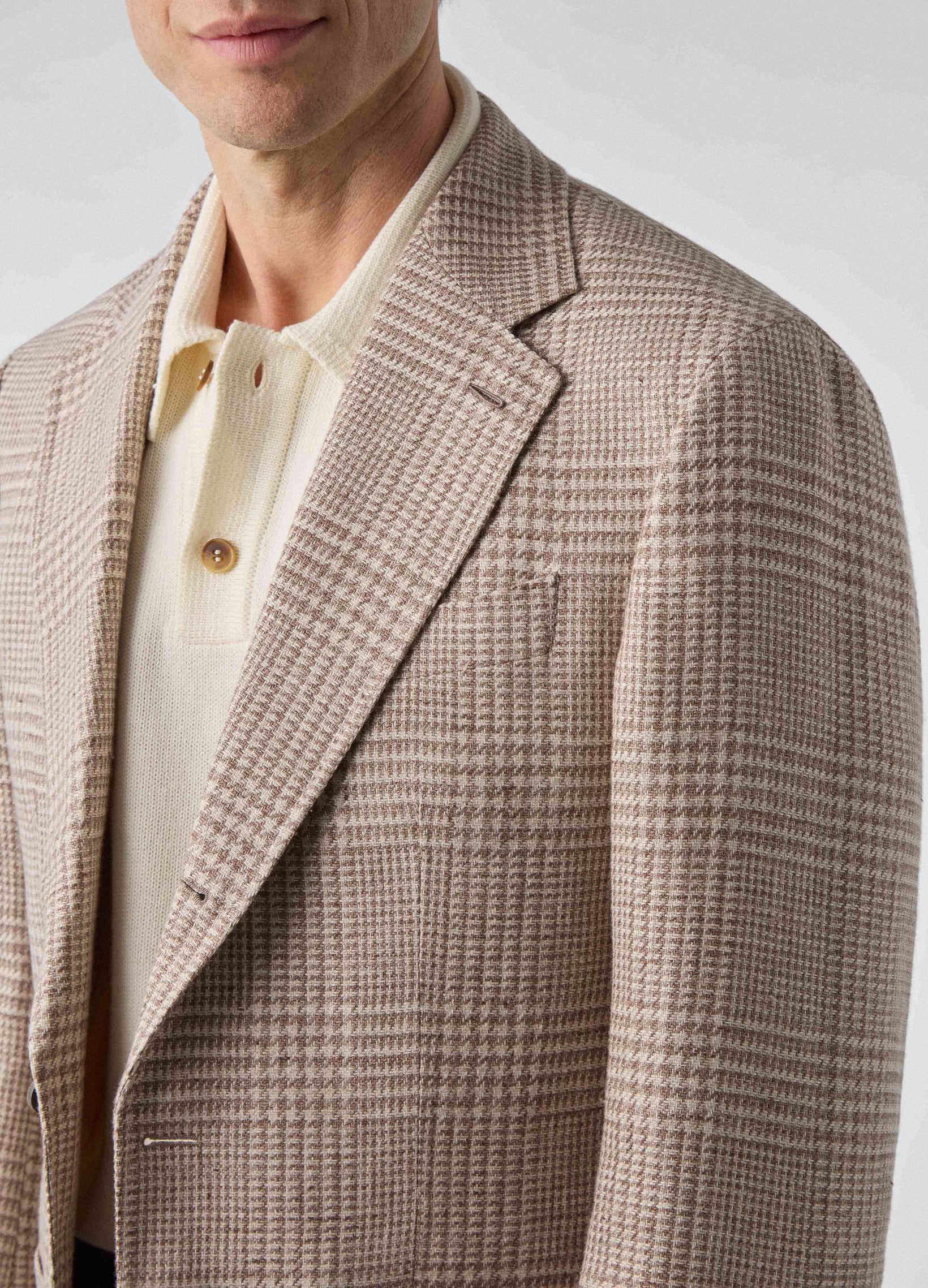 Don Sport Summer Tweed Jacket - Sand | Berg & Berg