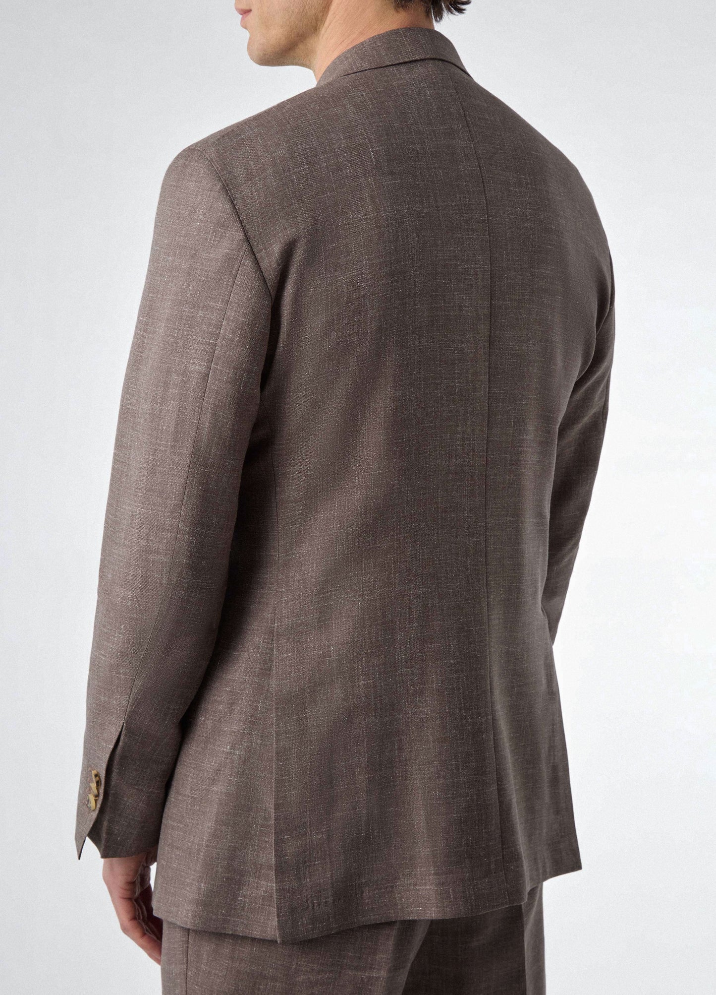 Don Wool/Silk/Linen Suit - Taupe | Berg & Berg