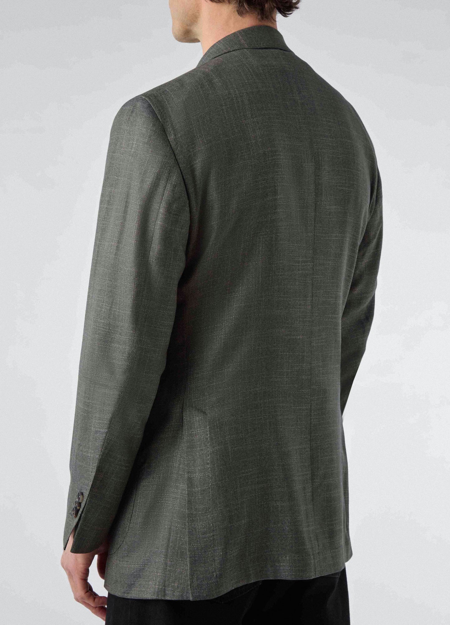 Don Sport Bamboo Hopsack Jacket - Moss Green | Berg & Berg