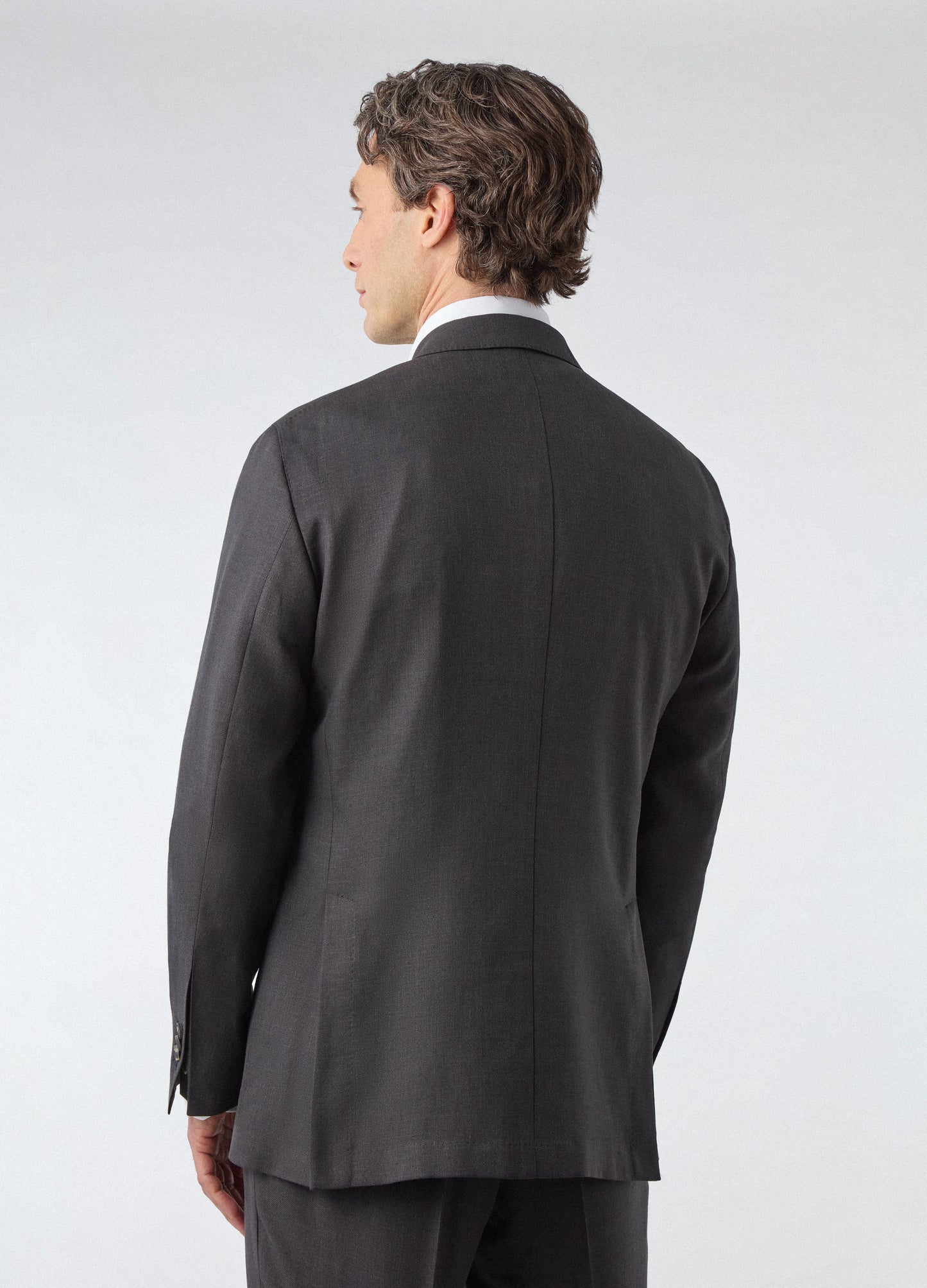 Don Wool/Silk/Linen Suit - Black | Berg & Berg