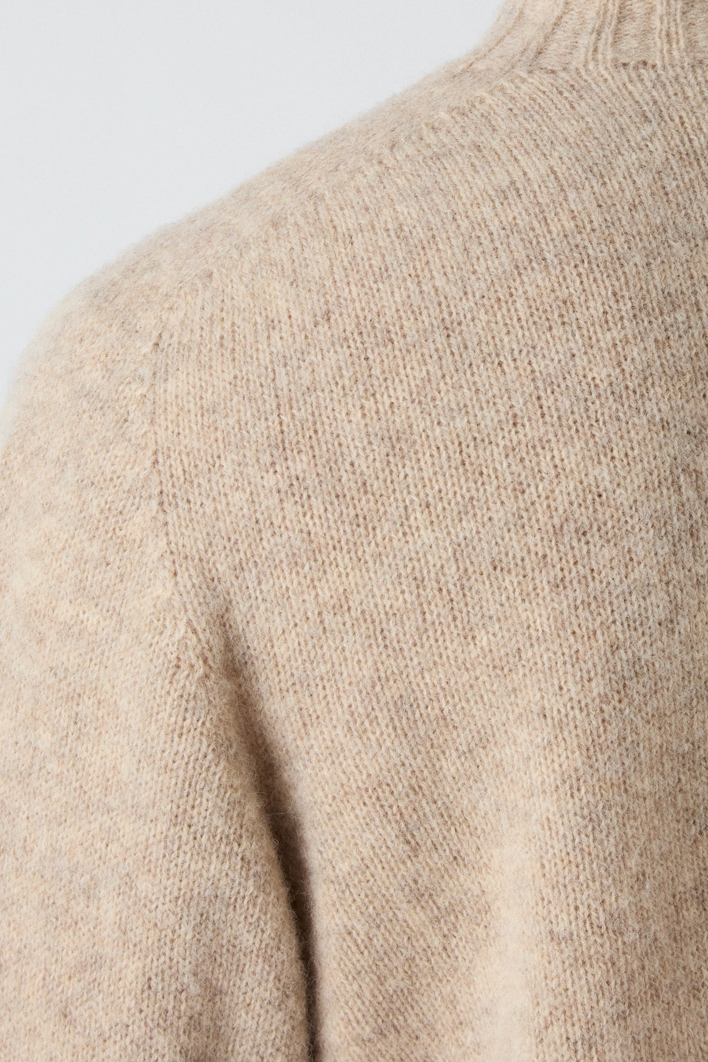 Birger Shaggy Crew Neck - Oatmeal bergbergstore