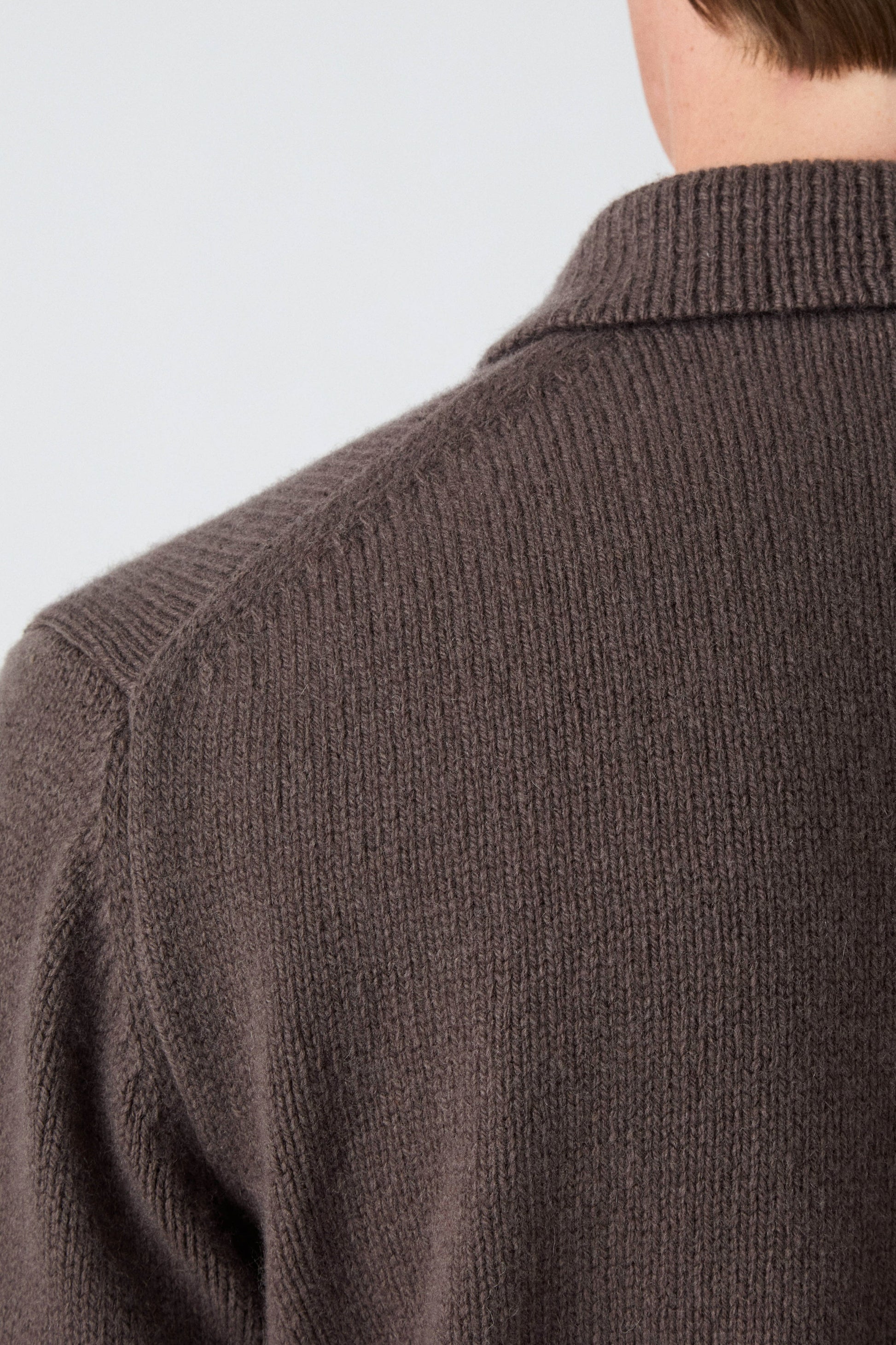 Benny Wool/Cashmere Polo - Brown | Berg & Berg