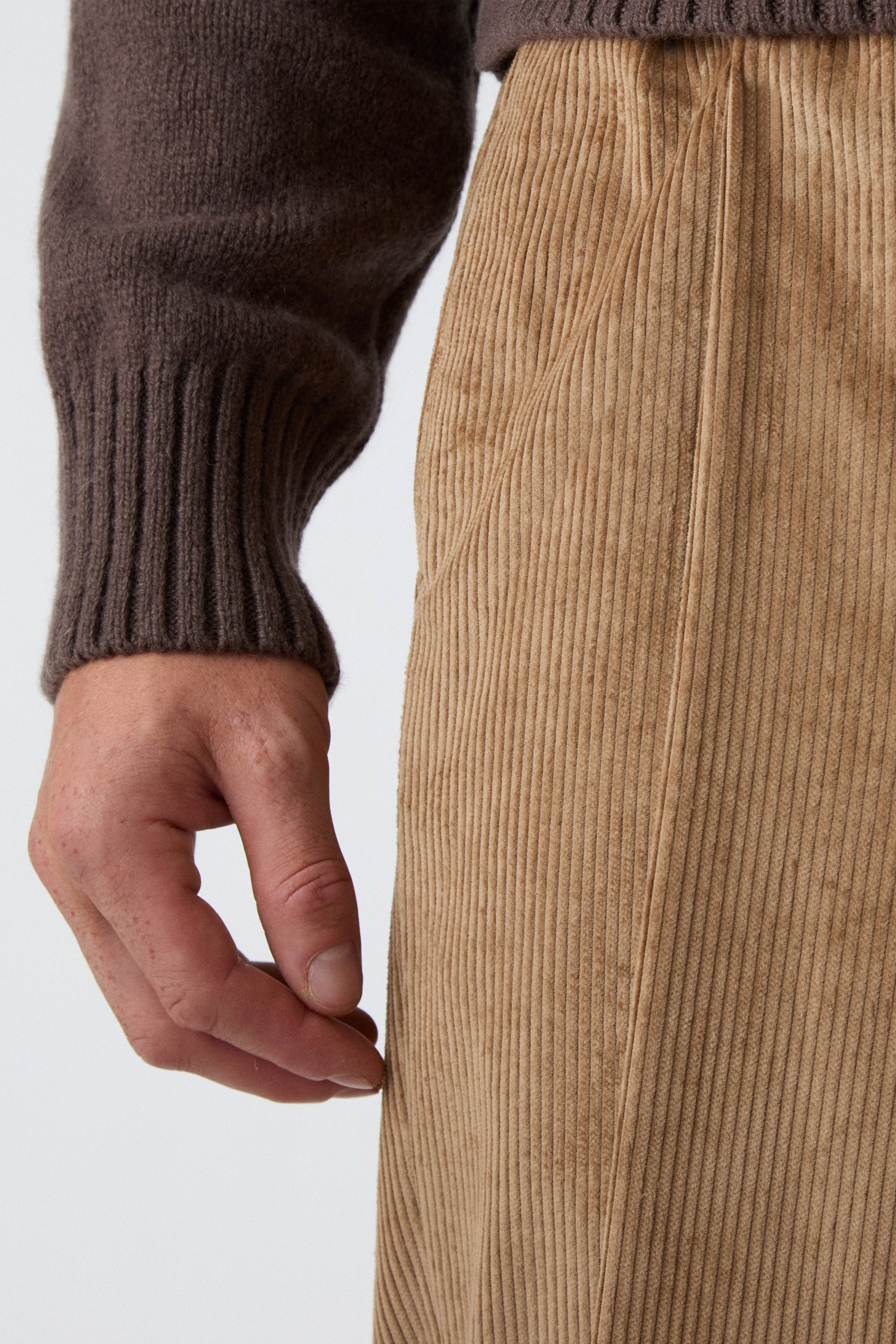 Antonello Corduroy Trousers - Fawn | Berg & Berg