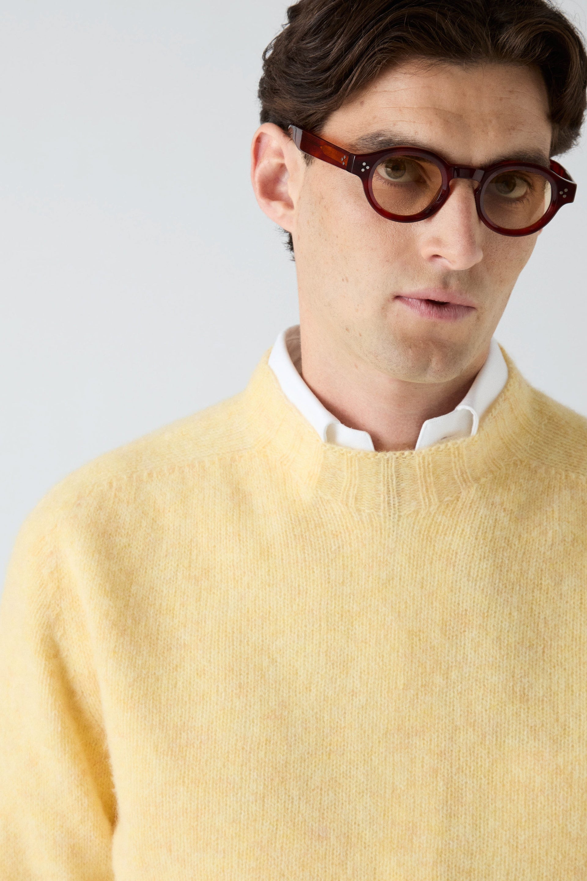 Birger Shaggy Crew Neck - Buttermilk | Berg & Berg