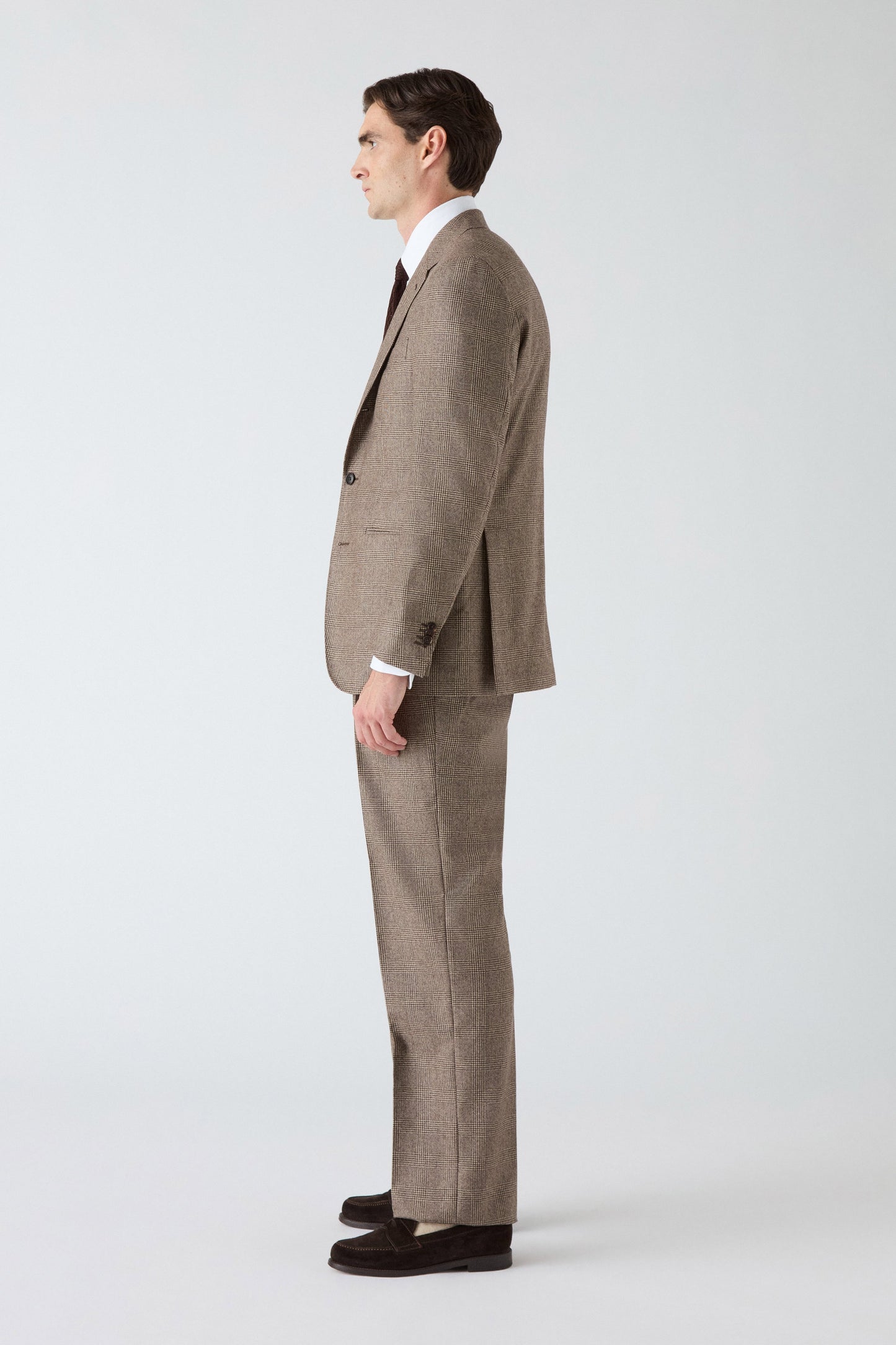 Dag Glencheck Suit - Brown Berg & Berg