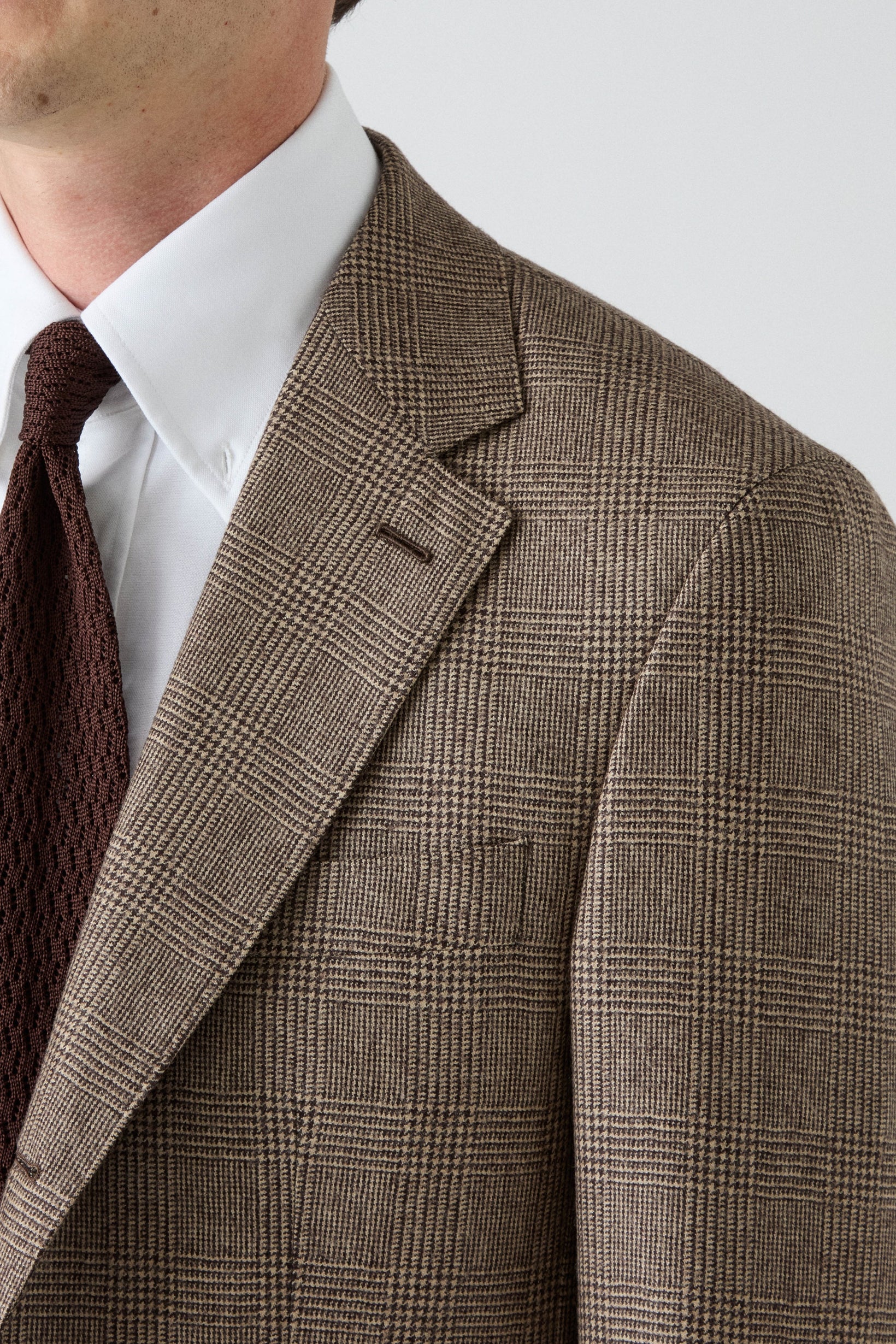 Dag Glencheck Suit - Brown Berg & Berg