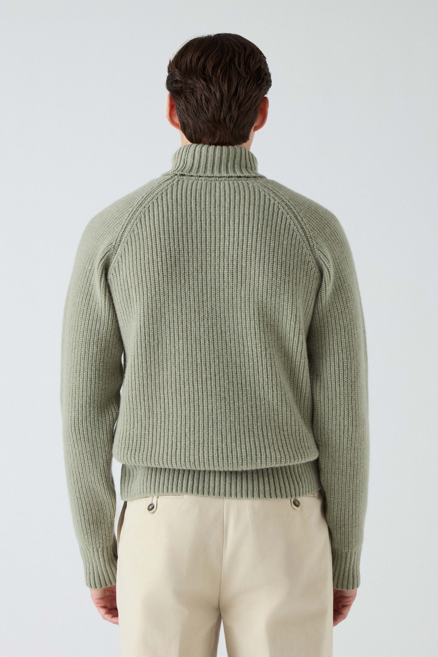 Bernhard Roll Neck Sweater - Pistachio | Berg & Berg