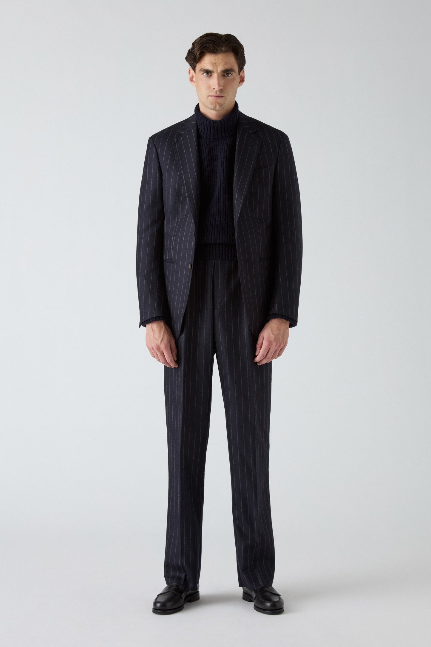 Dag Pinstripe Suit - Navy Berg & Berg