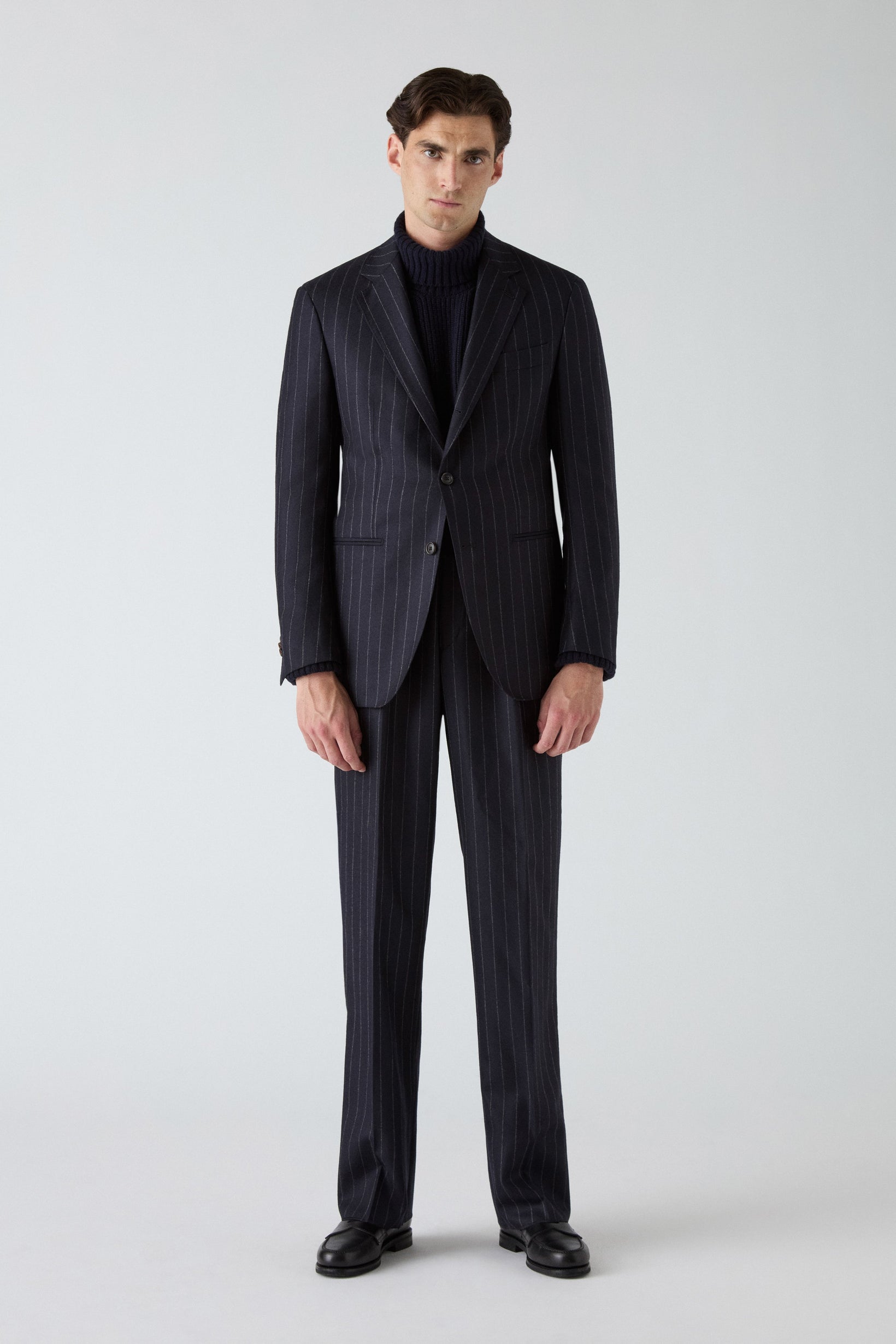 Dag Pinstripe Suit - Navy Berg & Berg