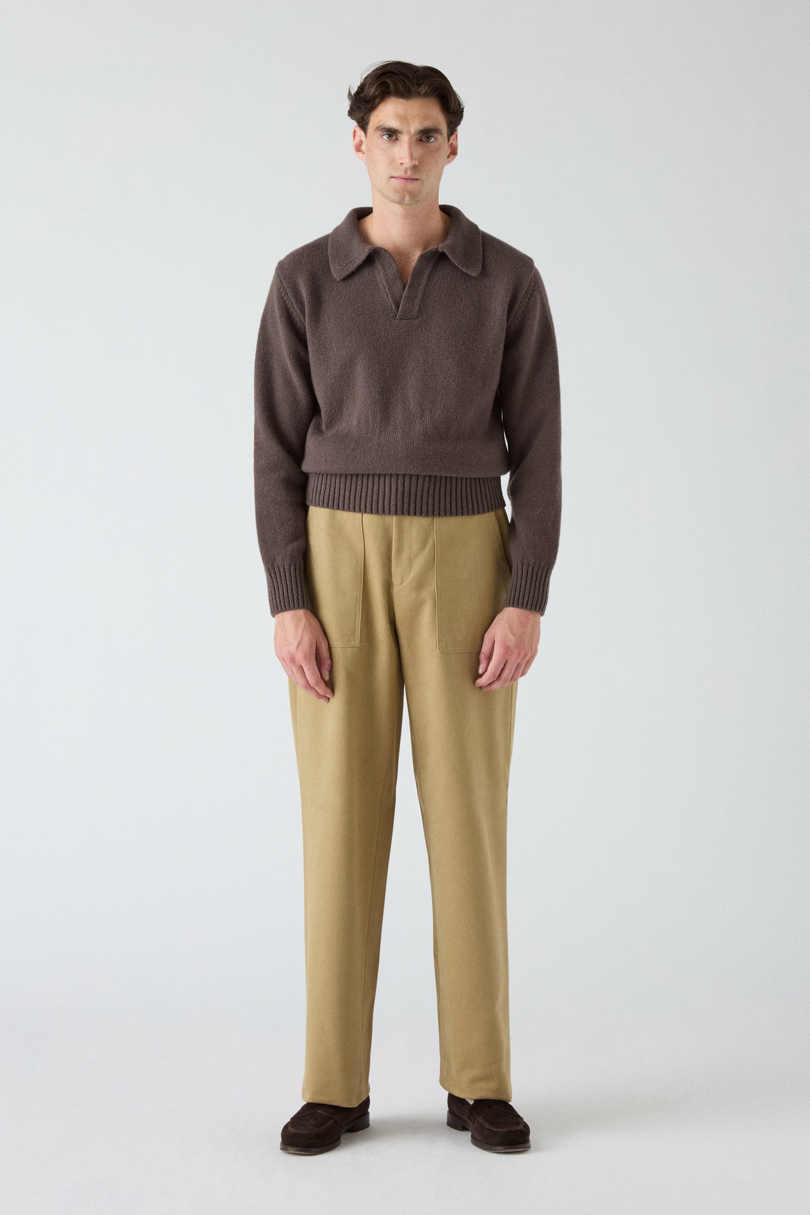 Albert Fatigue Trousers - Beige | Berg & Berg