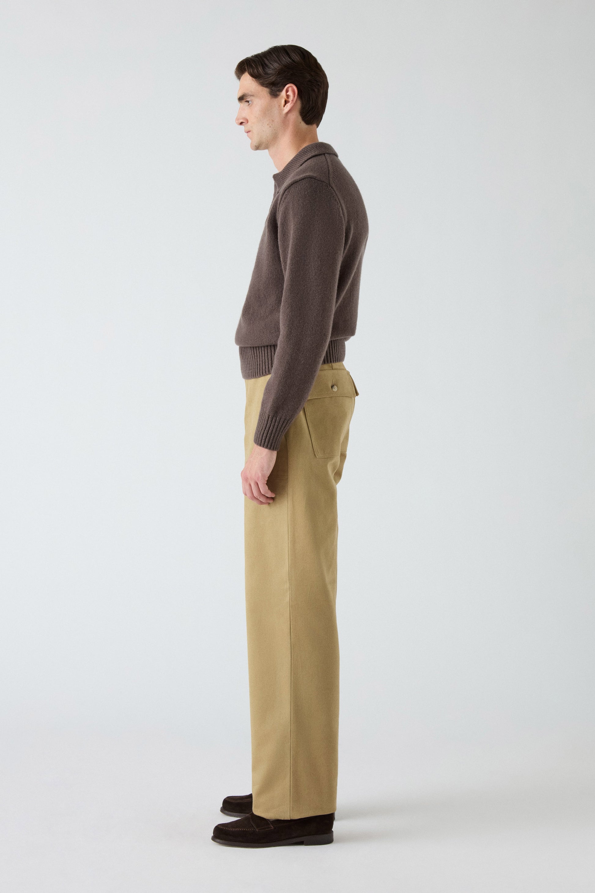 Albert Fatigue Trousers - Beige | Berg & Berg