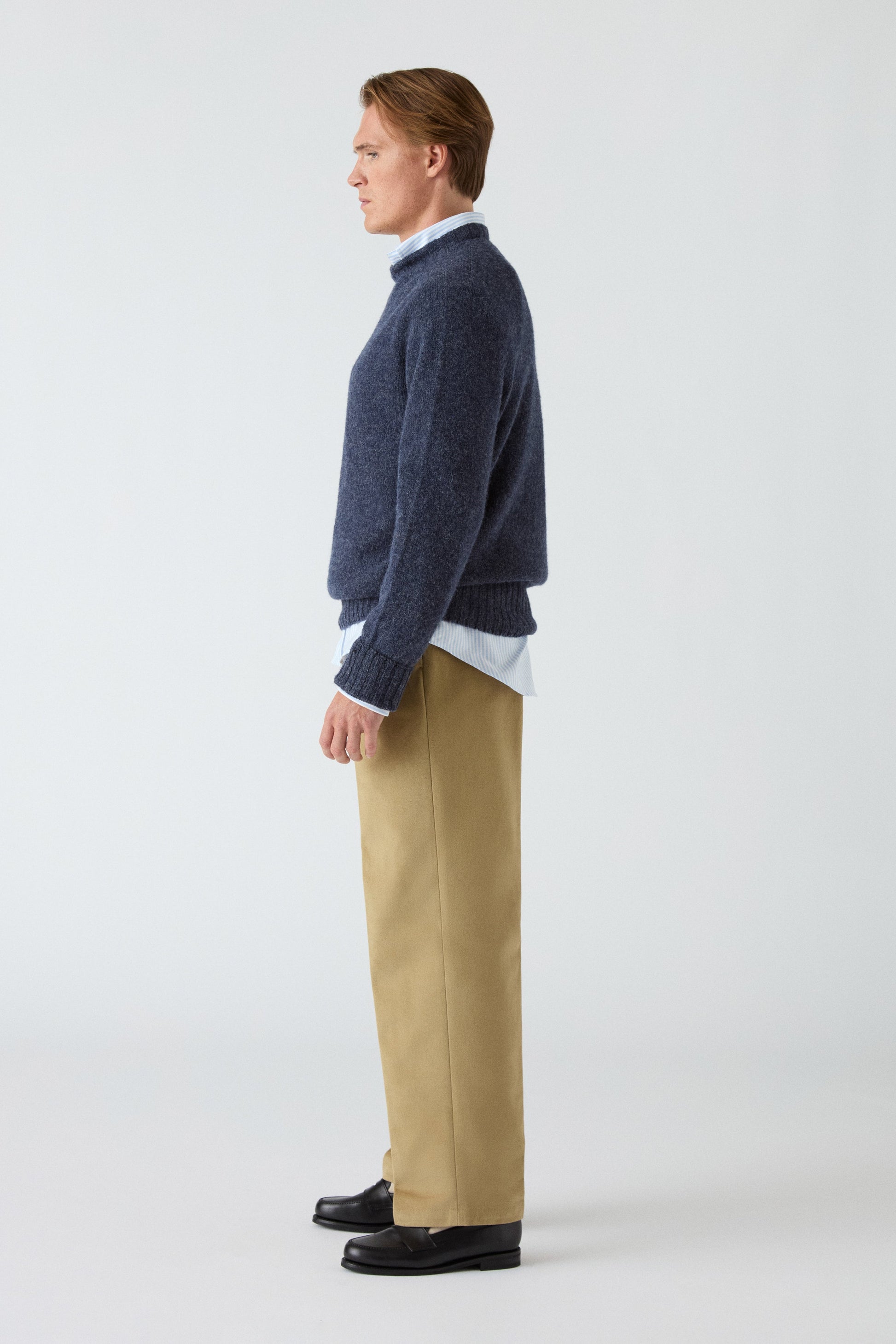 Antonello Cotton Trousers - Beige | Berg & Berg