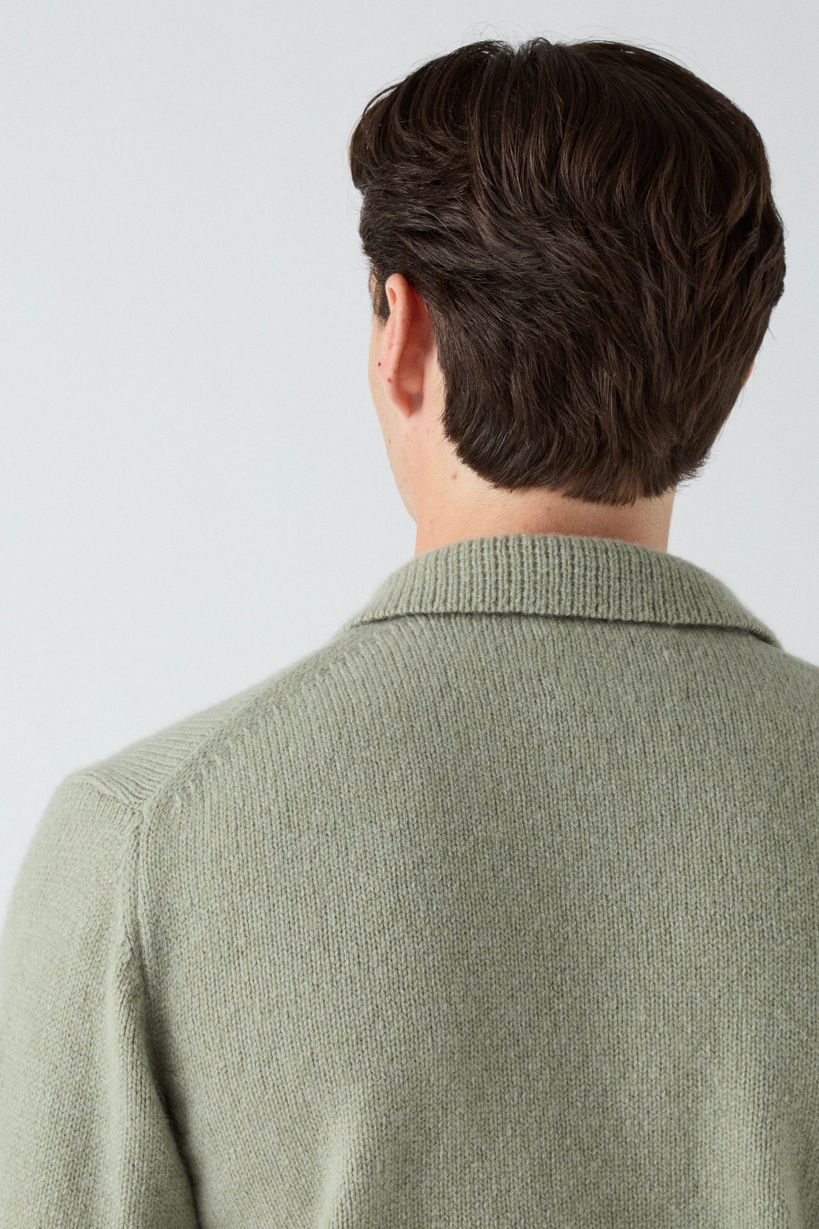 Benny Wool/Cashmere Polo - Pistachio | Berg & Berg