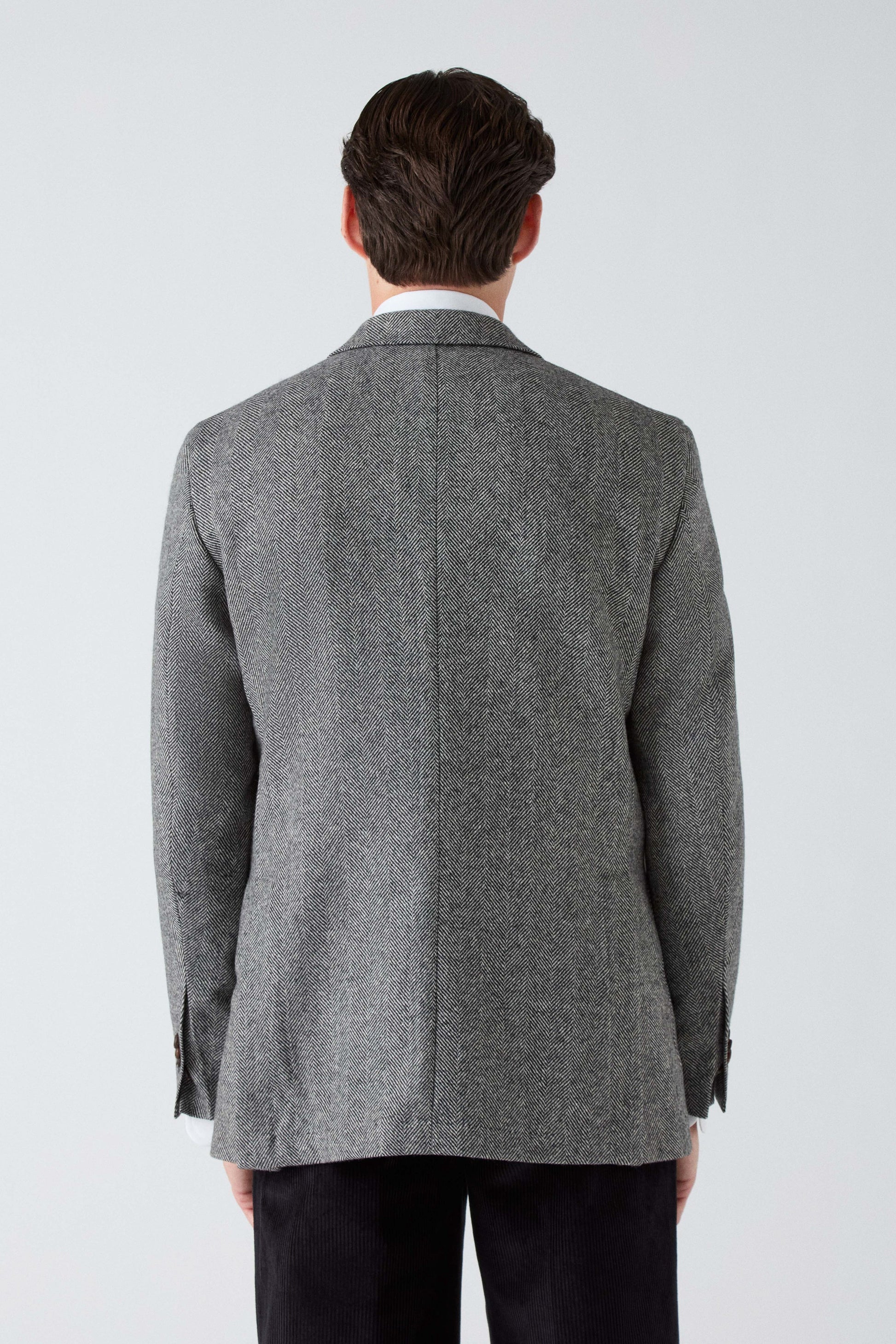 Dag Sport Herringbone Jacket - Black/White Berg & Berg