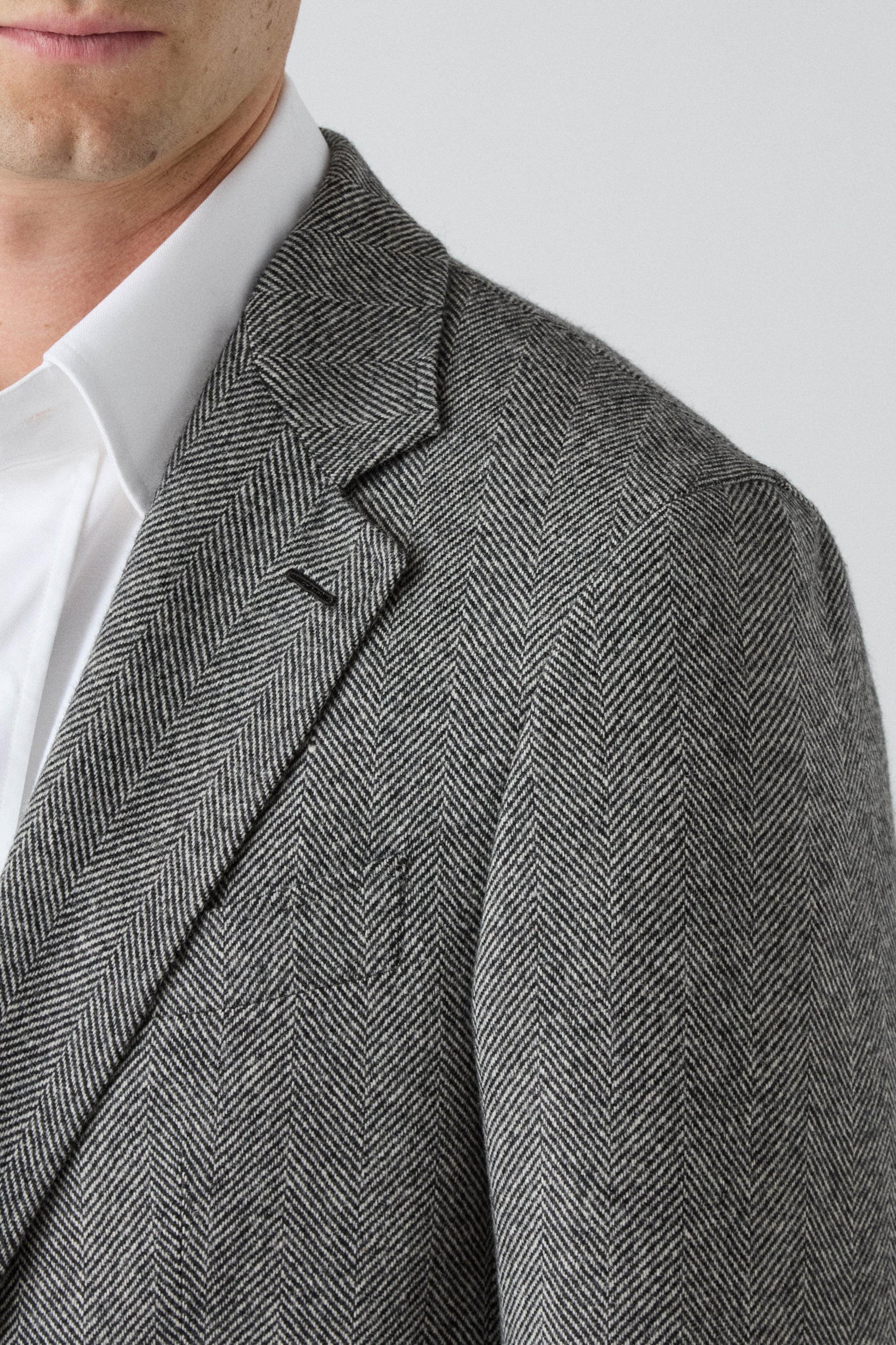 Dag Sport Herringbone Jacket - Black/White Berg & Berg