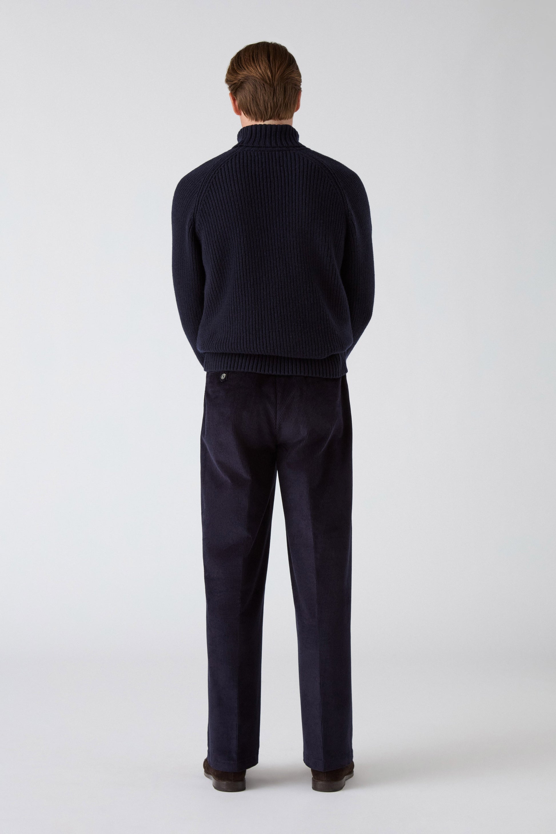 Antonello Corduroy Trousers - Navy | Berg & Berg