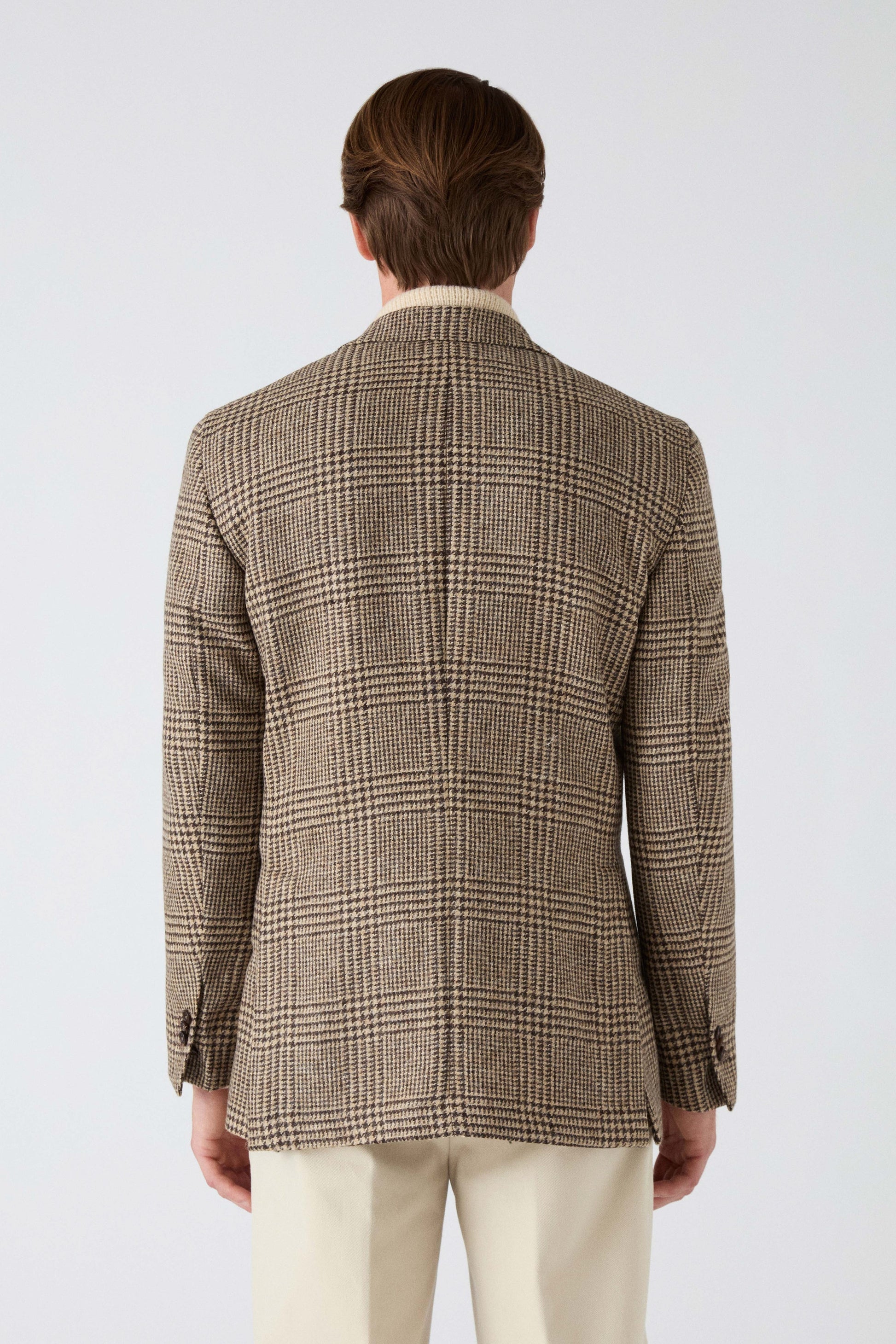 Dag Sport Tweed Jacket - Oat/Brown Berg & Berg