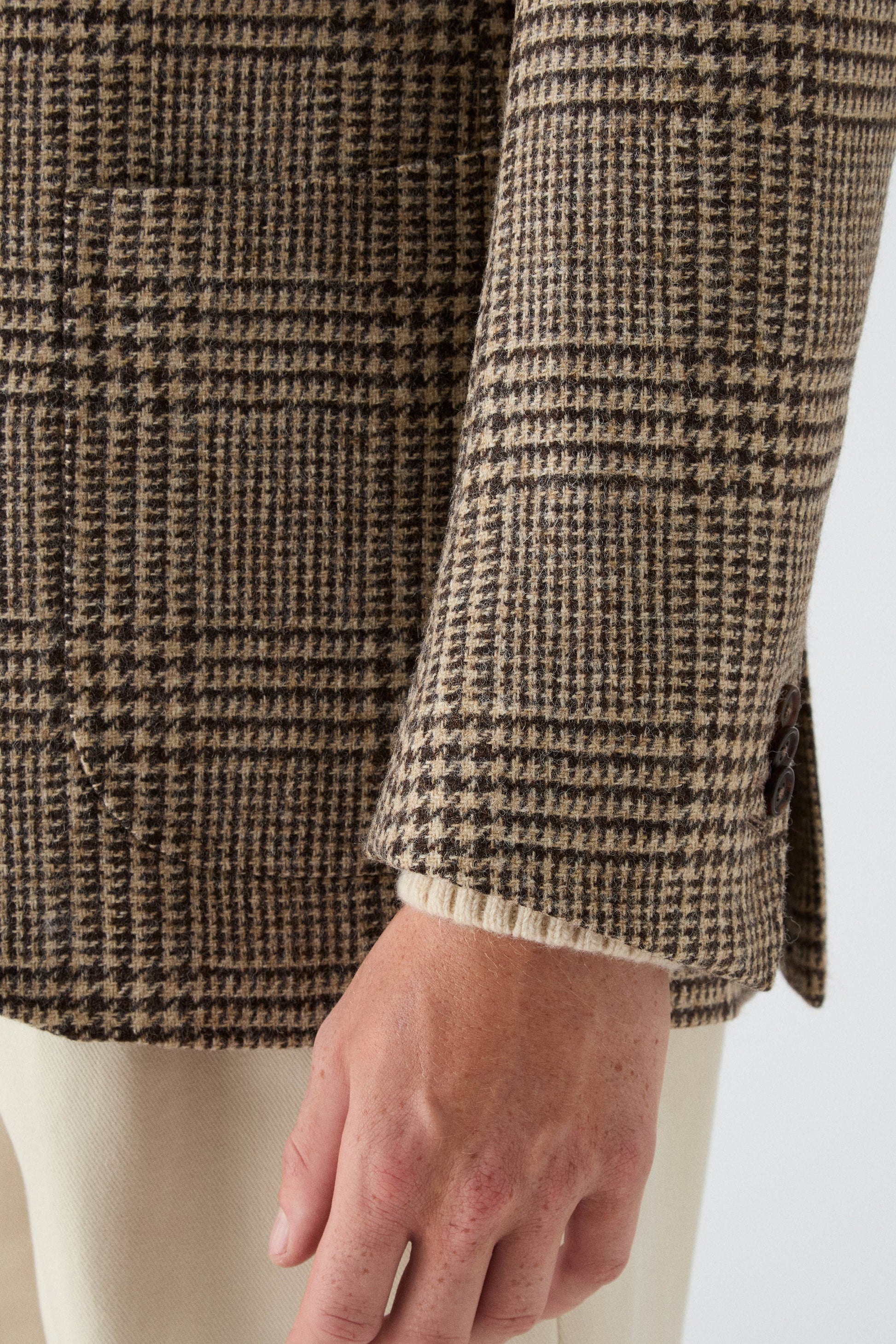 Dag Sport Tweed Jacket - Oat/Brown Berg & Berg