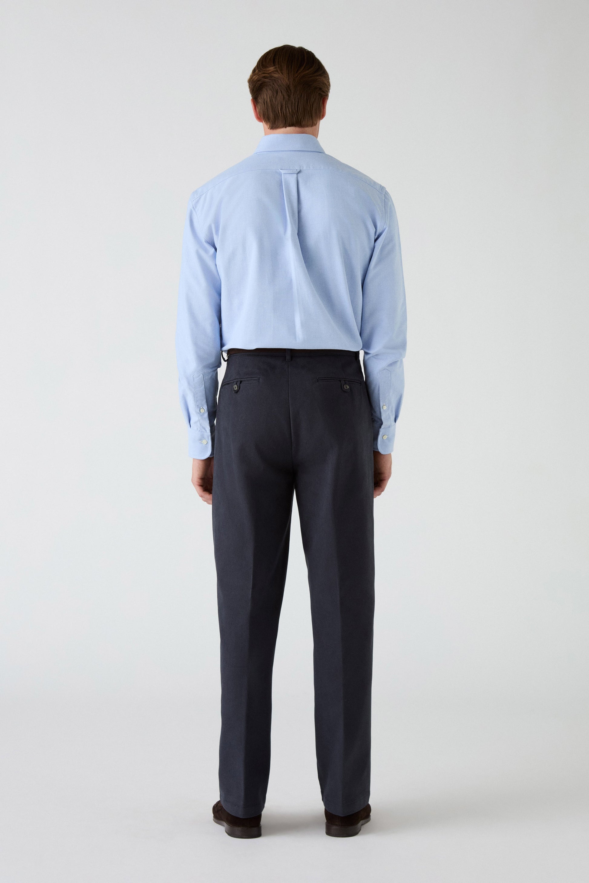 Antonello Cotton Trousers - Navy | Berg & Berg