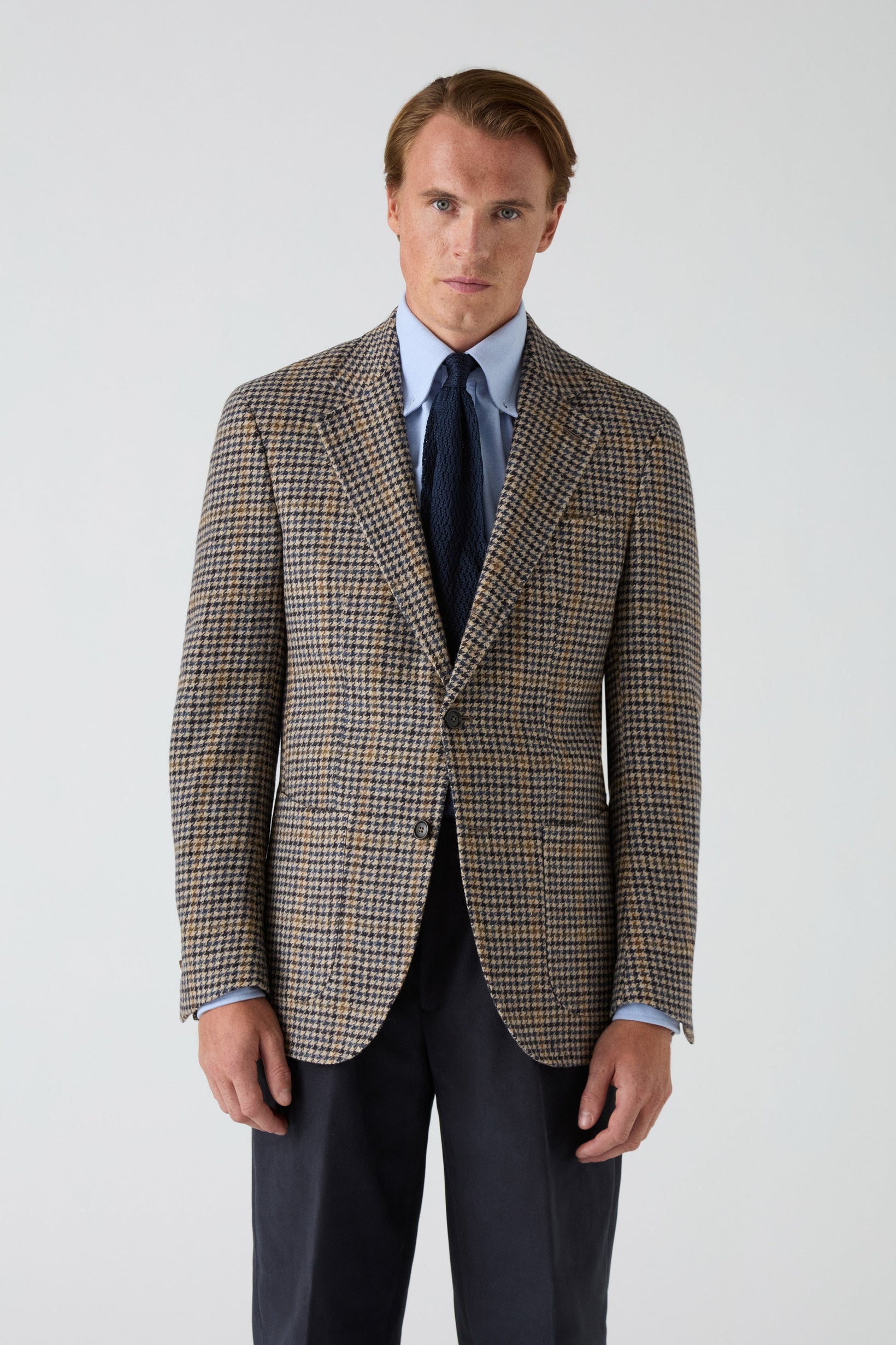 Dag Sport Tweed Jacket - Creme/Navy Berg & Berg