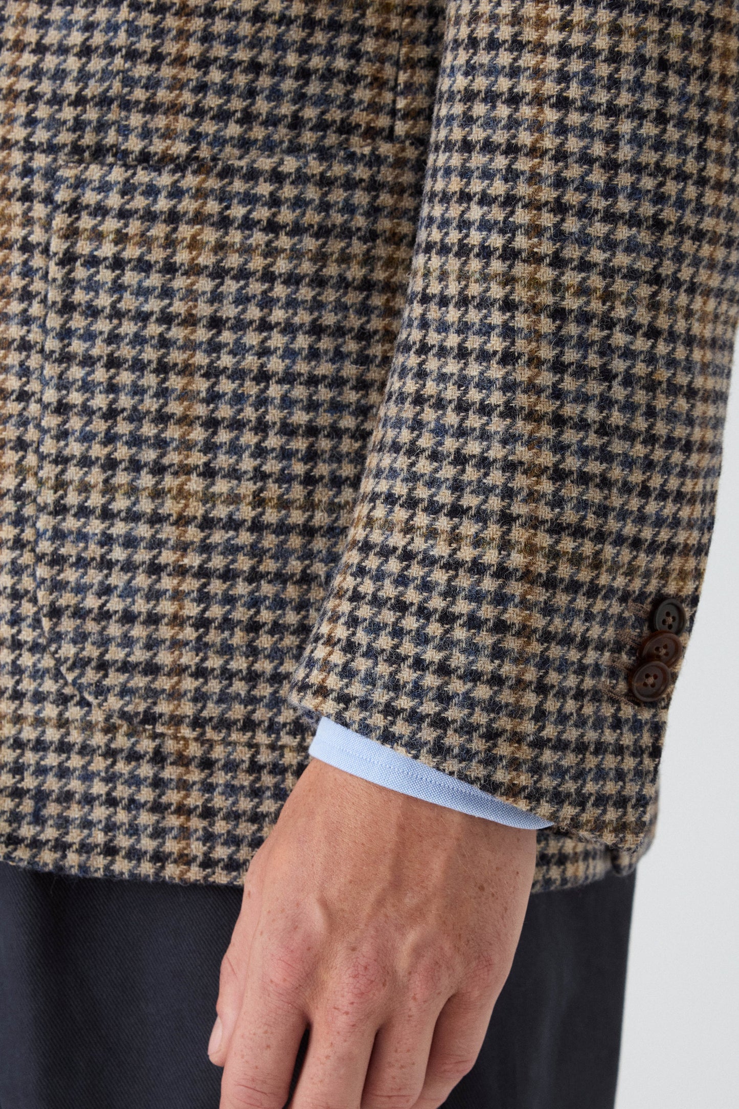 Dag Sport Tweed Jacket - Creme/Navy Berg & Berg