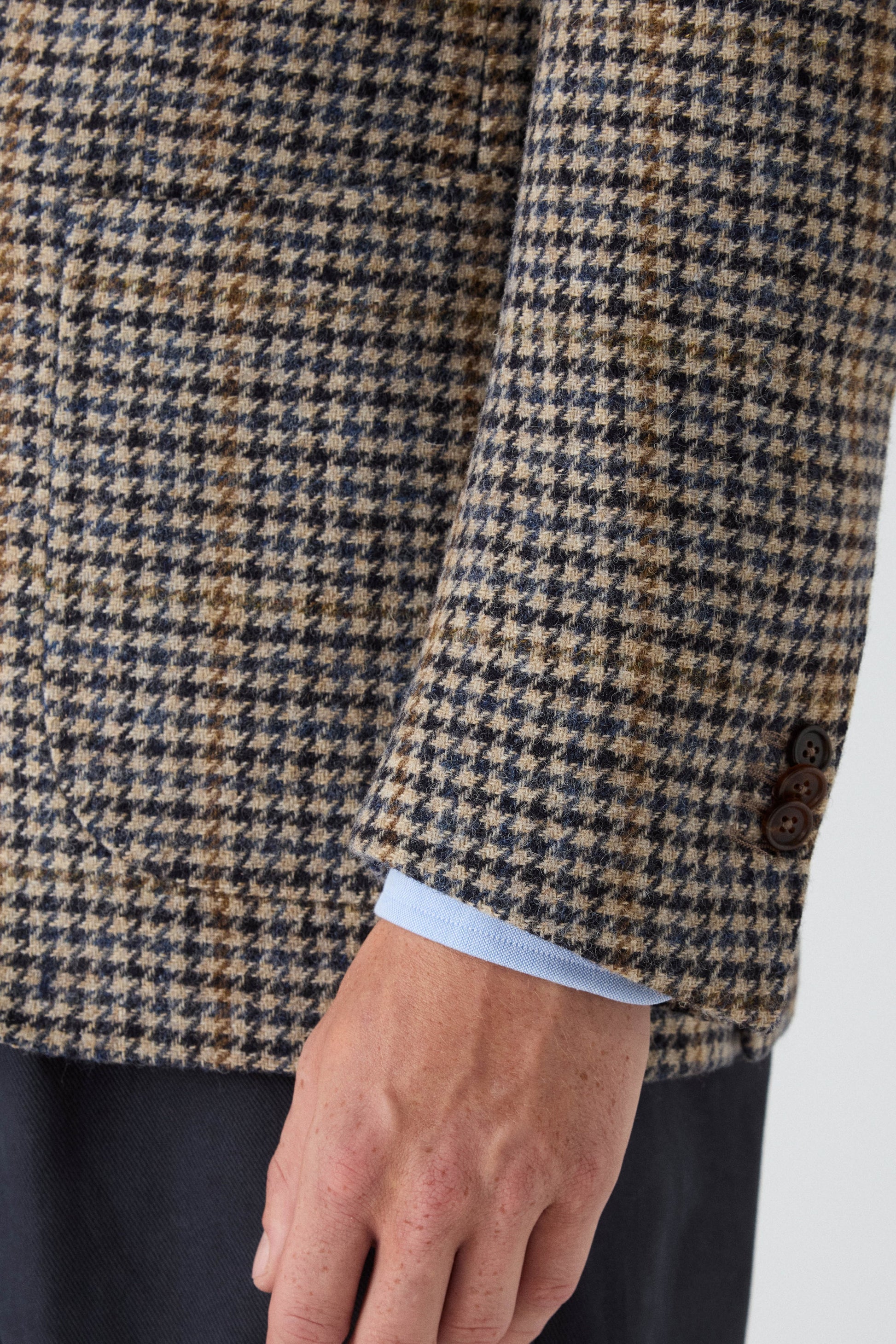 Dag Sport Tweed Jacket - Creme/Navy Berg & Berg