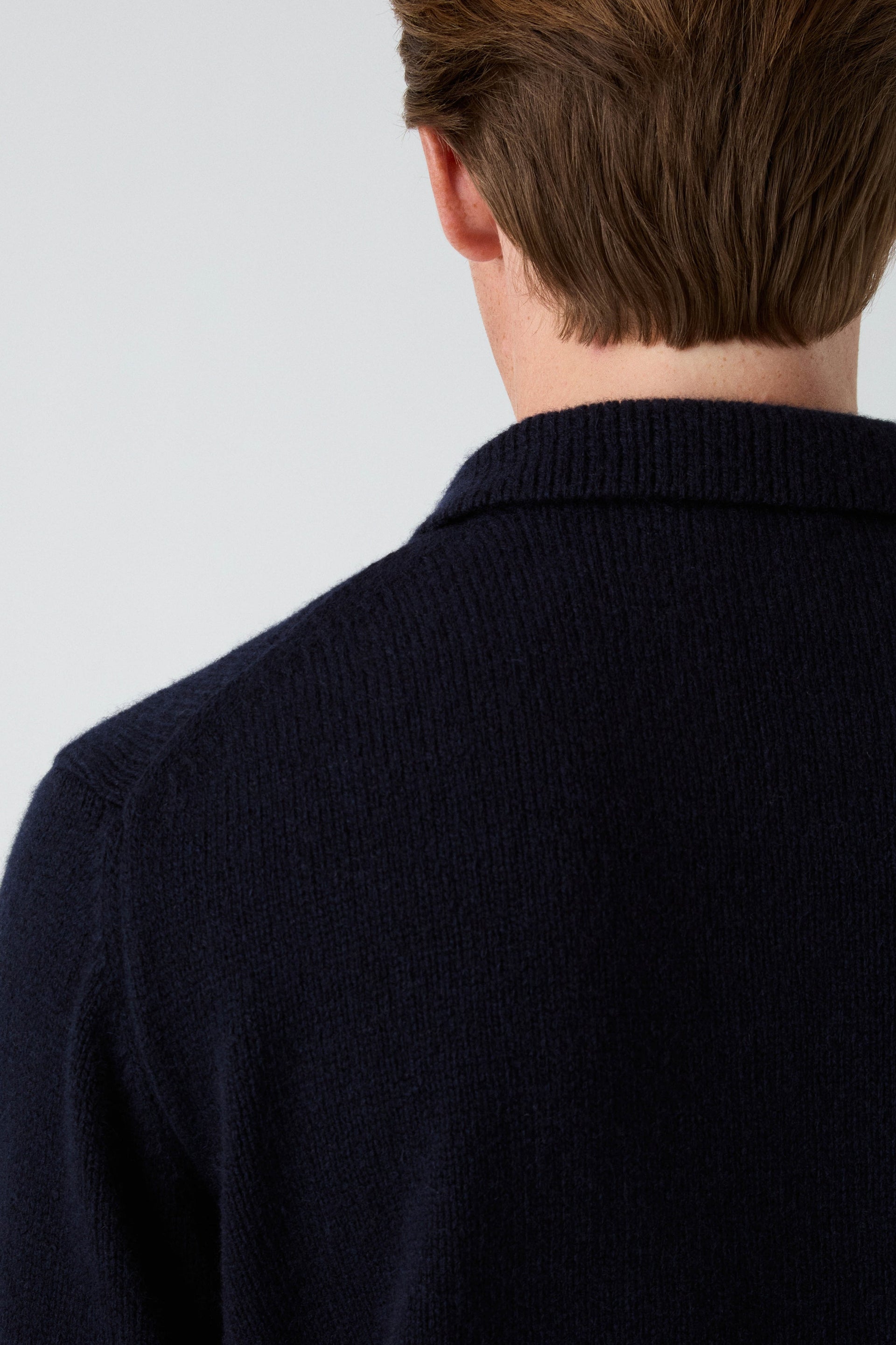 Benny Wool/Cashmere Polo - Navy | Berg & Berg
