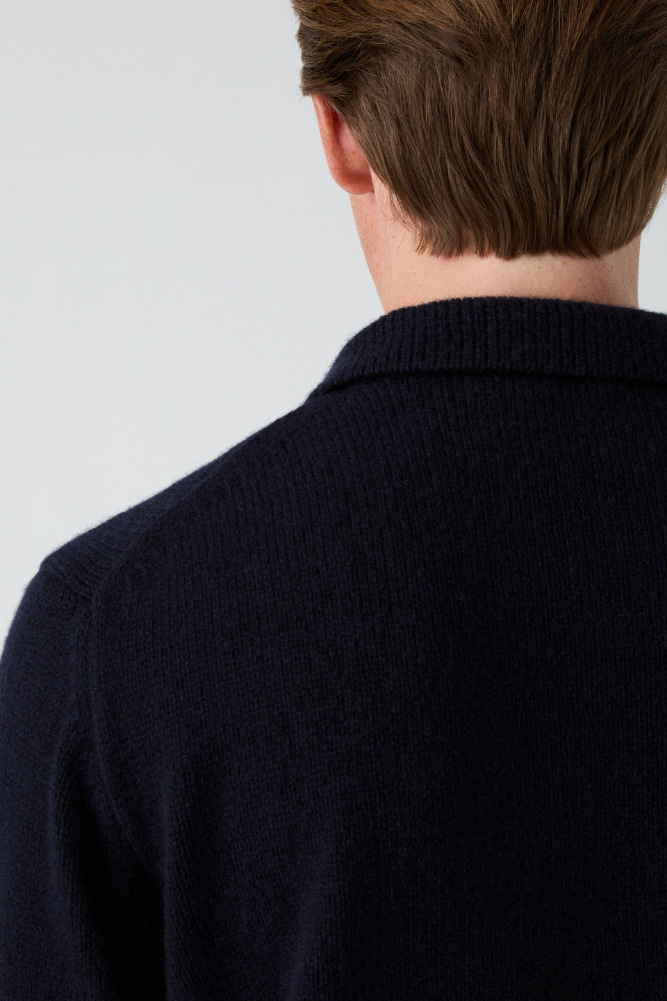 Benny Wool/Cashmere Polo - Navy | Berg & Berg