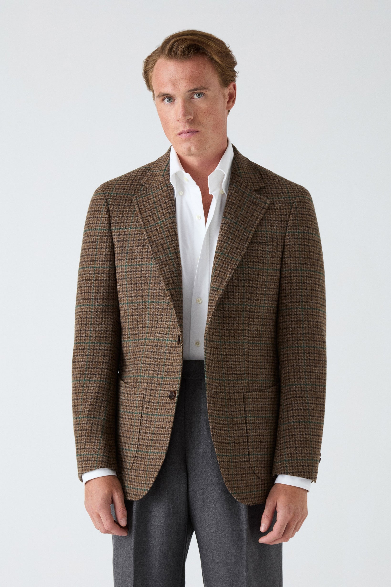 Dag Sport Tweed Jacket - Brown/Green Berg & Berg