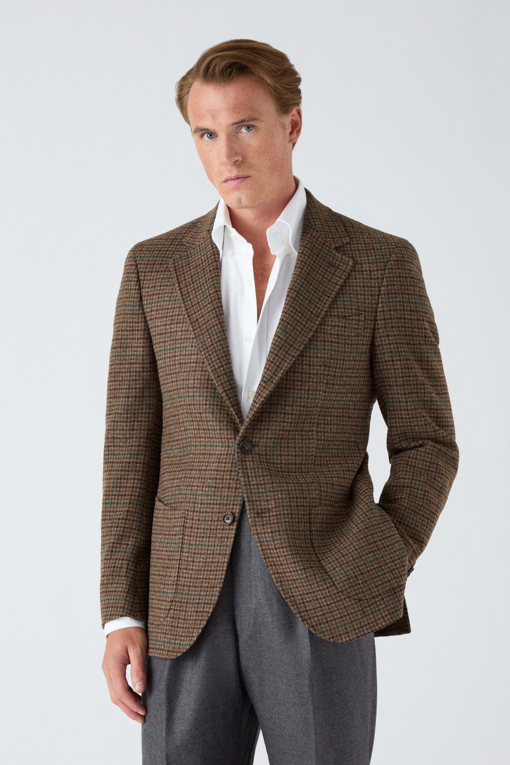 Dag Sport Tweed Jacket - Brown/Green Berg & Berg