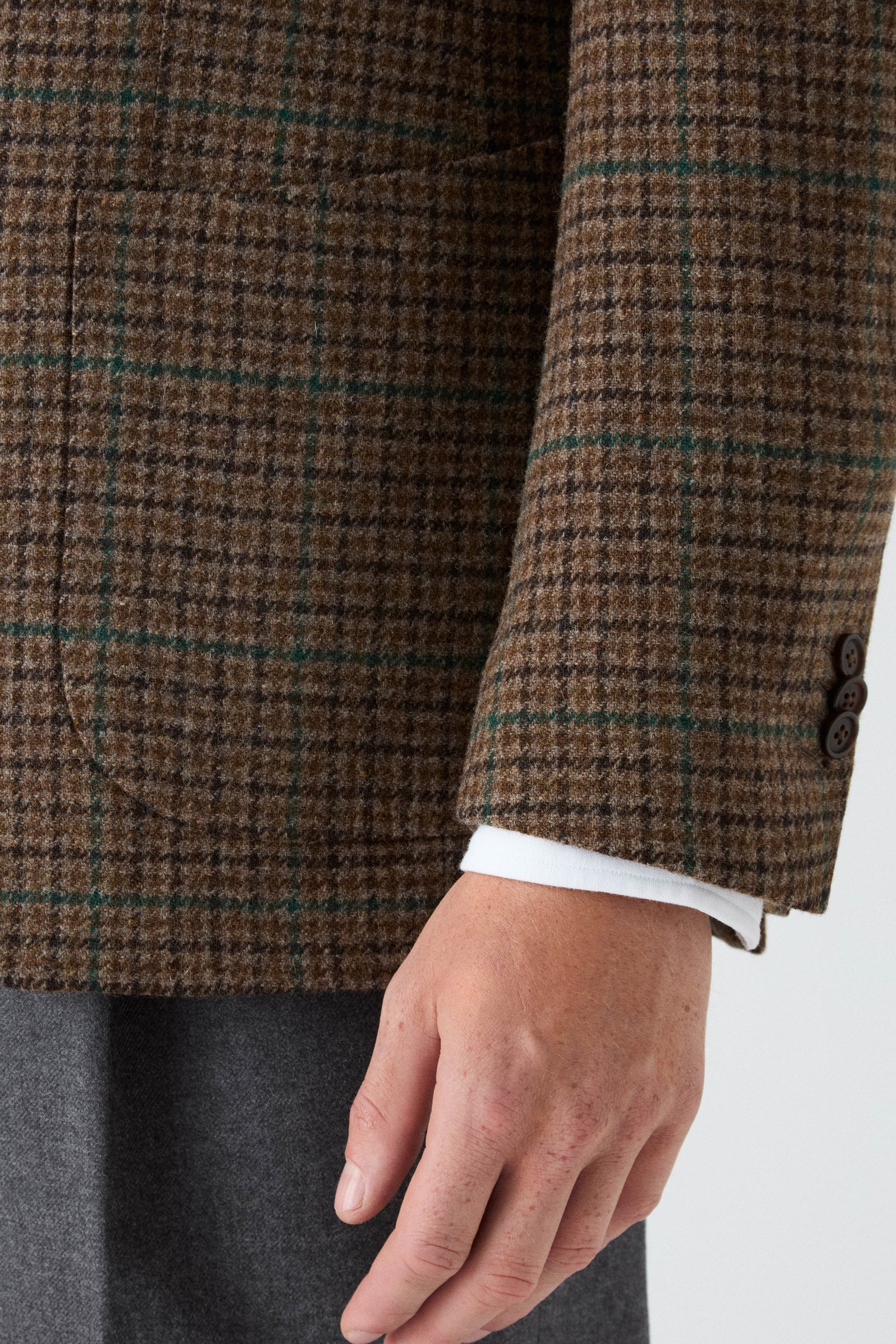 Dag Sport Tweed Jacket - Brown/Green Berg & Berg