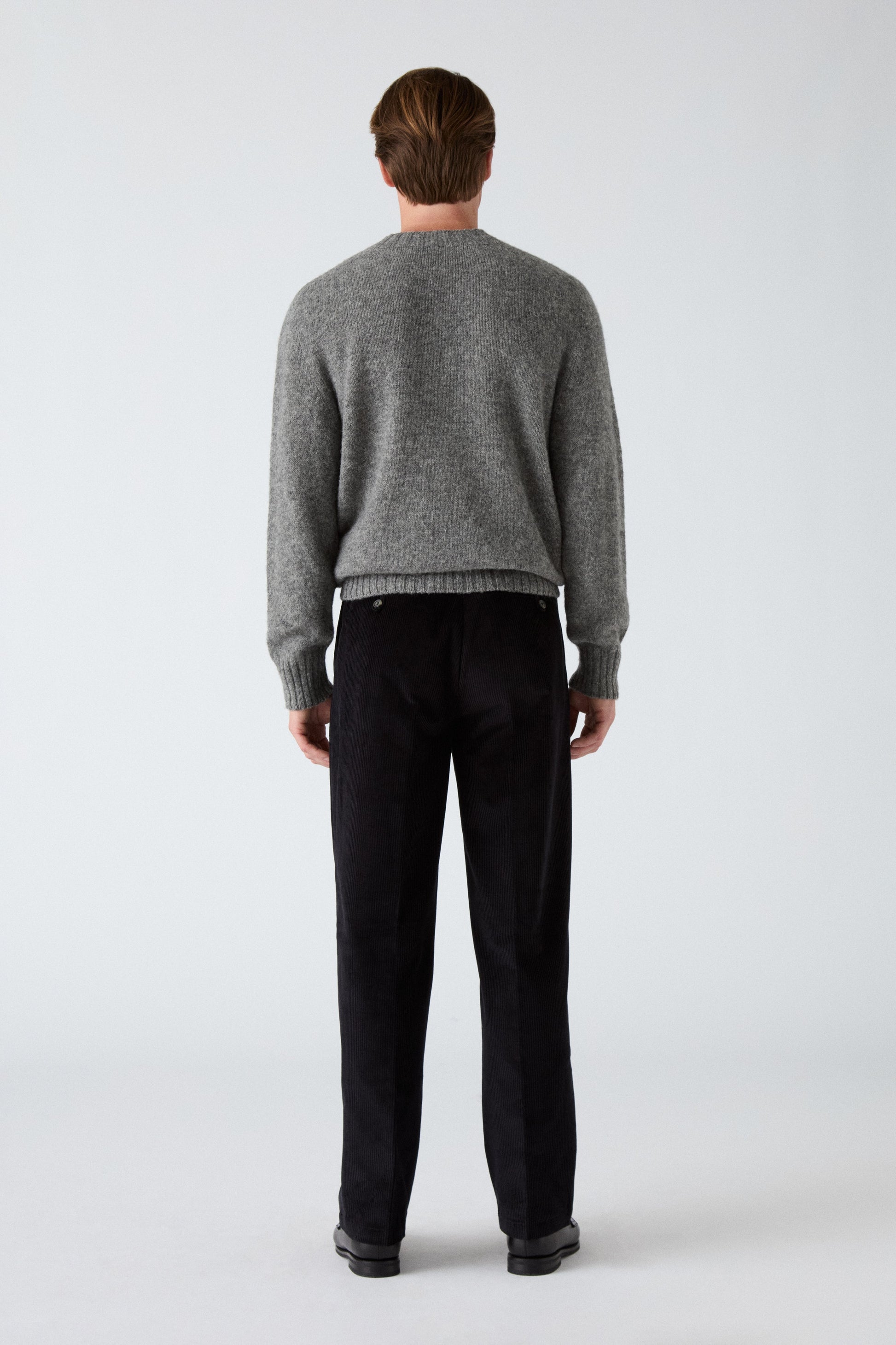 Antonello Corduroy Trousers - Black | Berg & Berg