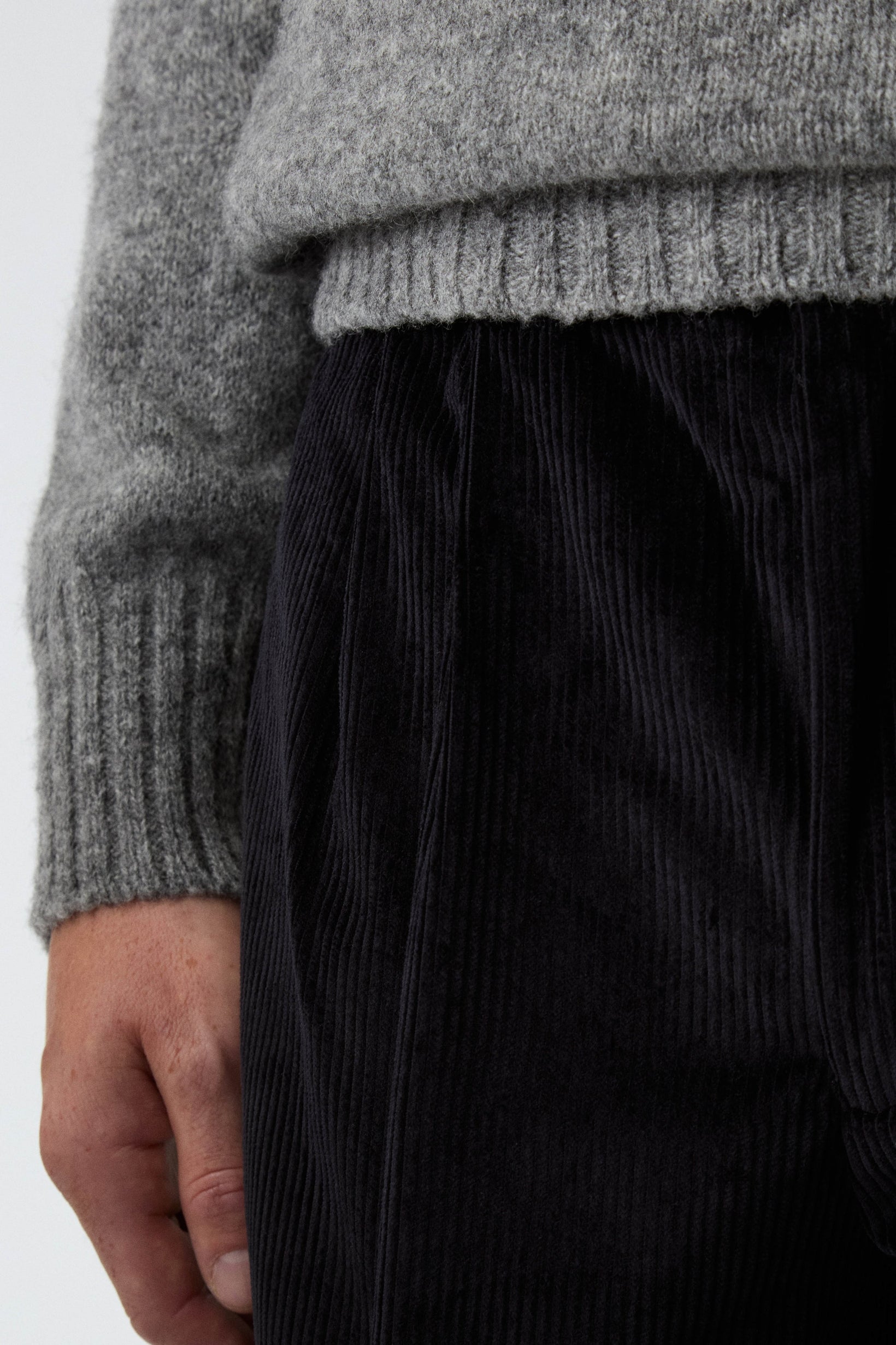 Antonello Corduroy Trousers - Black | Berg & Berg