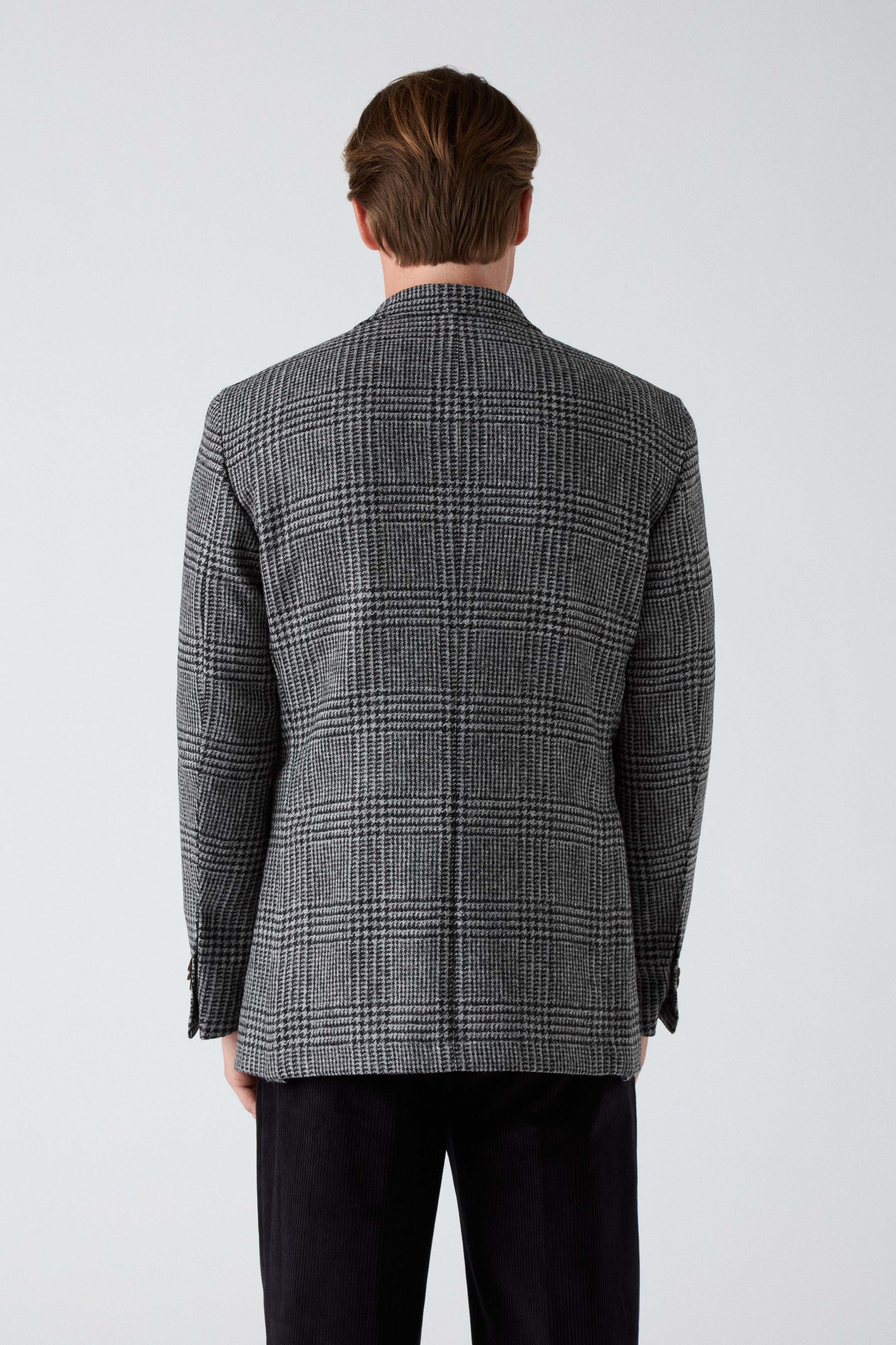 Dag Sport Tweed Jacket - Mid Grey/Black Berg & Berg