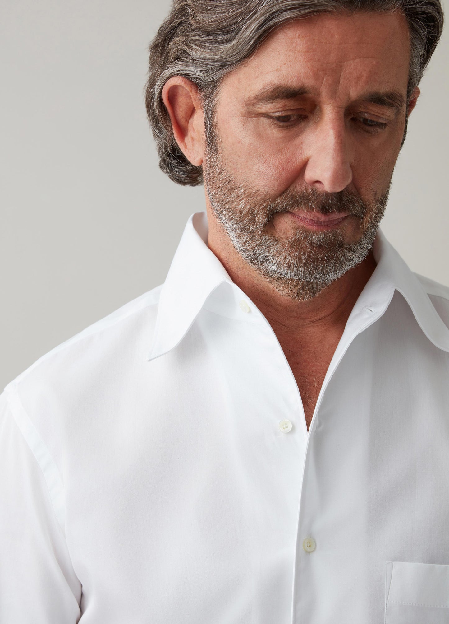 Fabiano One Piece Collar Shirt - White Berg & Berg