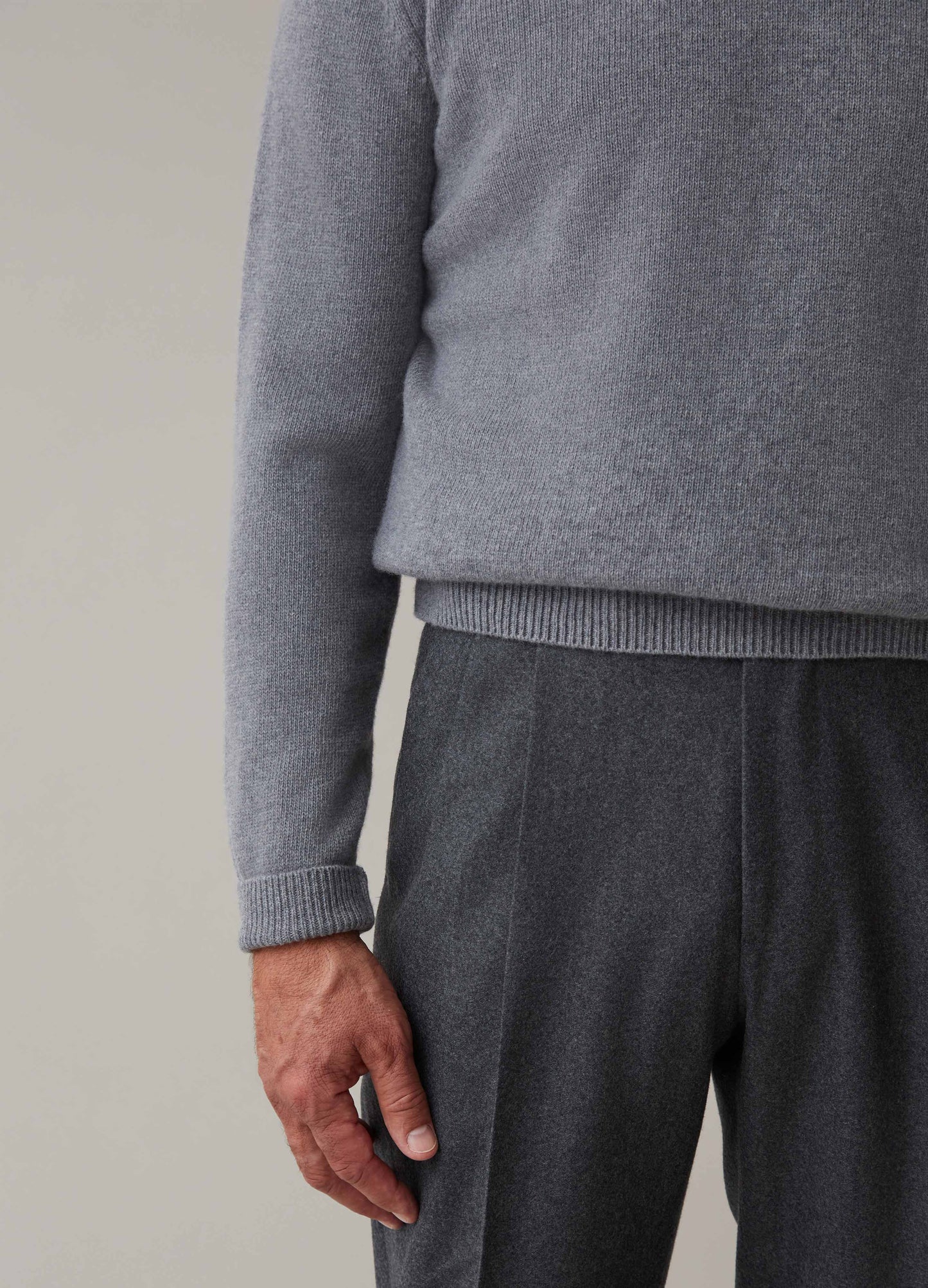 Bert Crewneck Sweater - Mid Grey bergbergstore