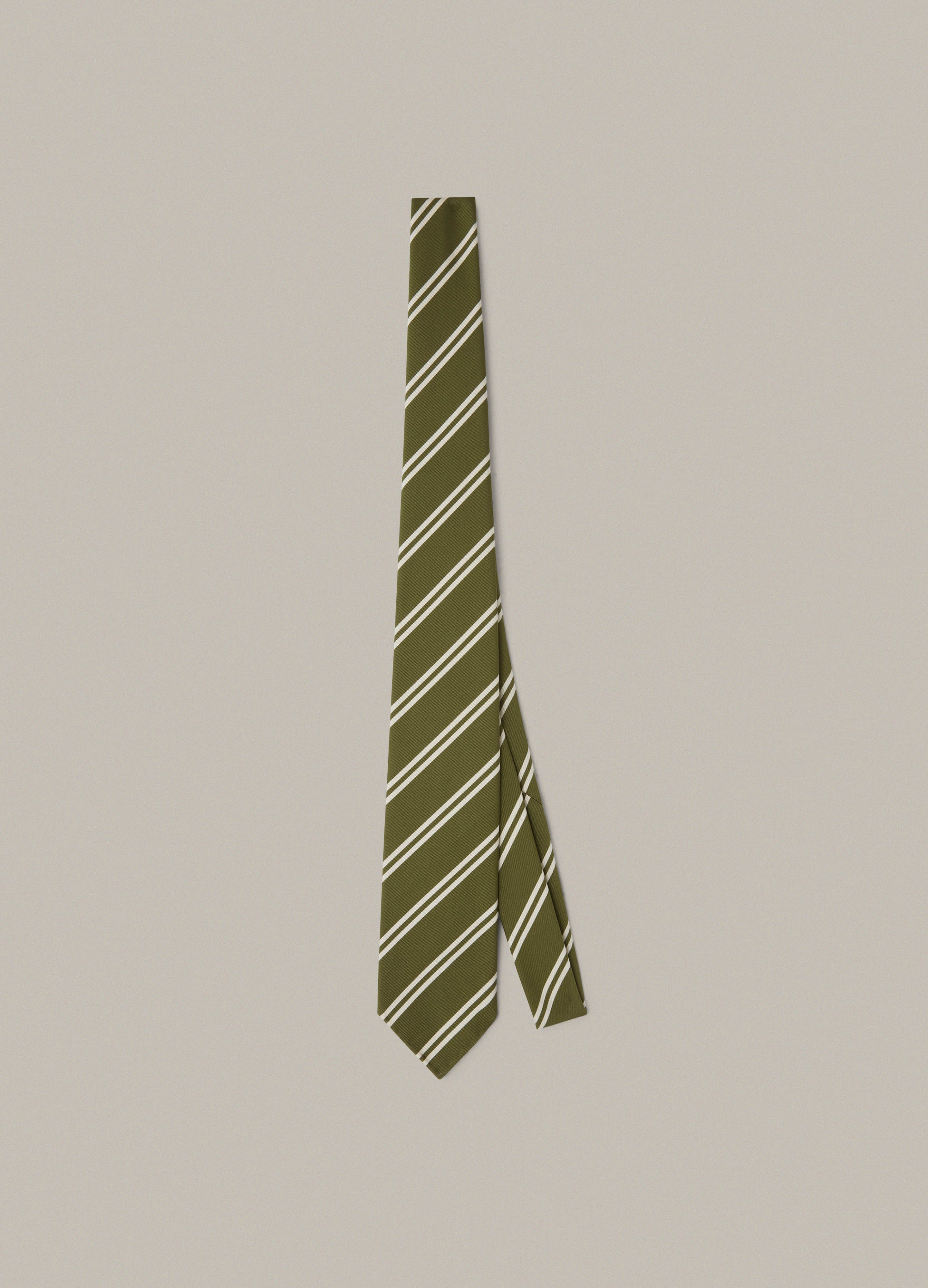 Mogador Stripe Tie - Green Berg & Berg