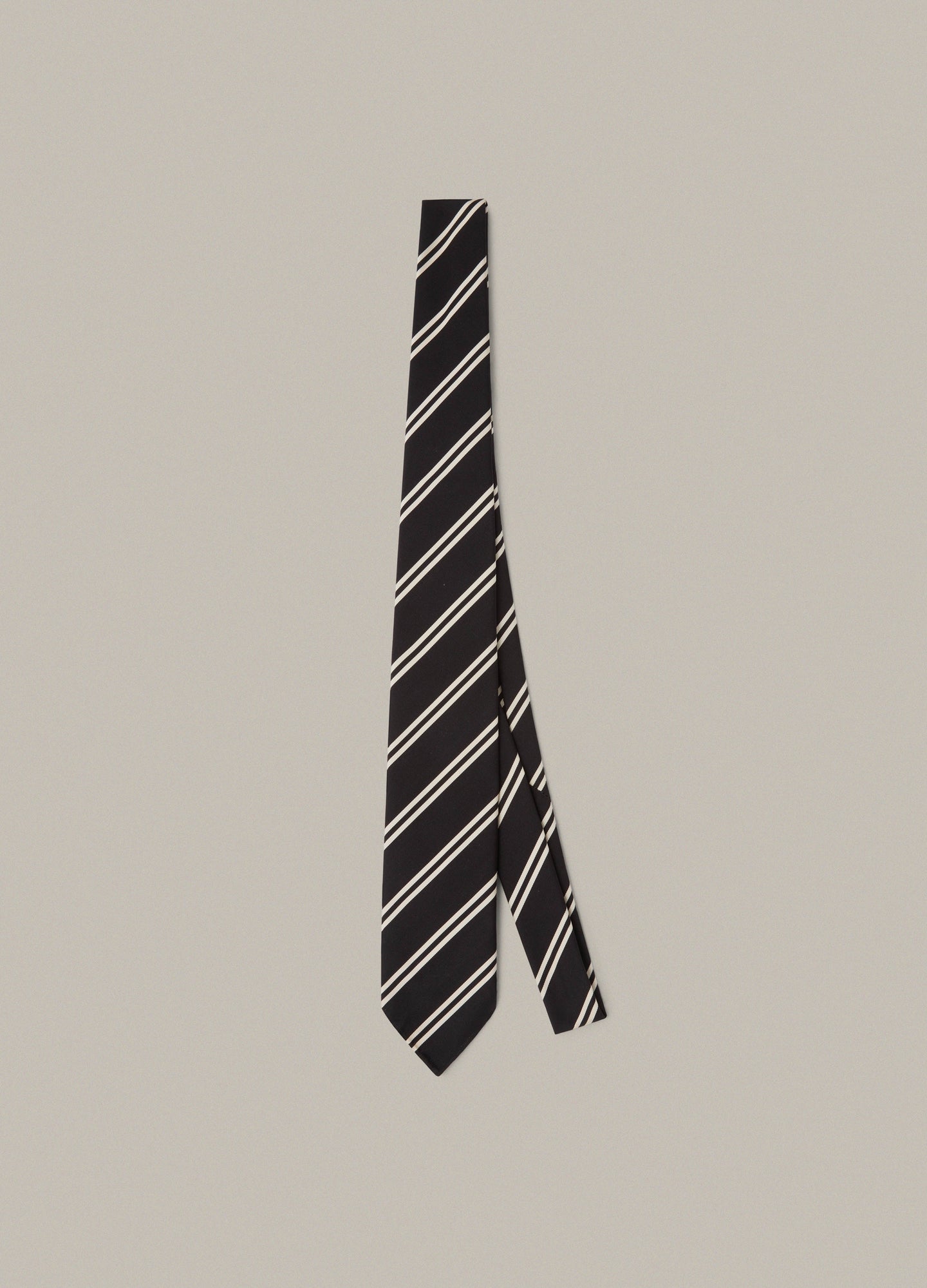 Mogador Stripe Tie - Black Berg & Berg