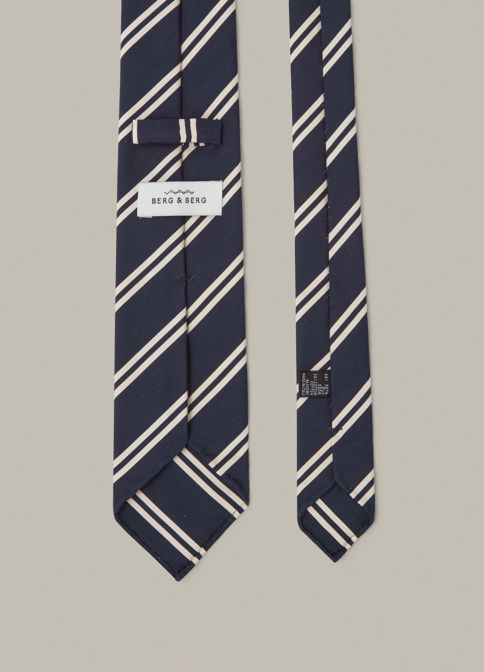 Mogador Stripe Tie - Navy Berg & Berg